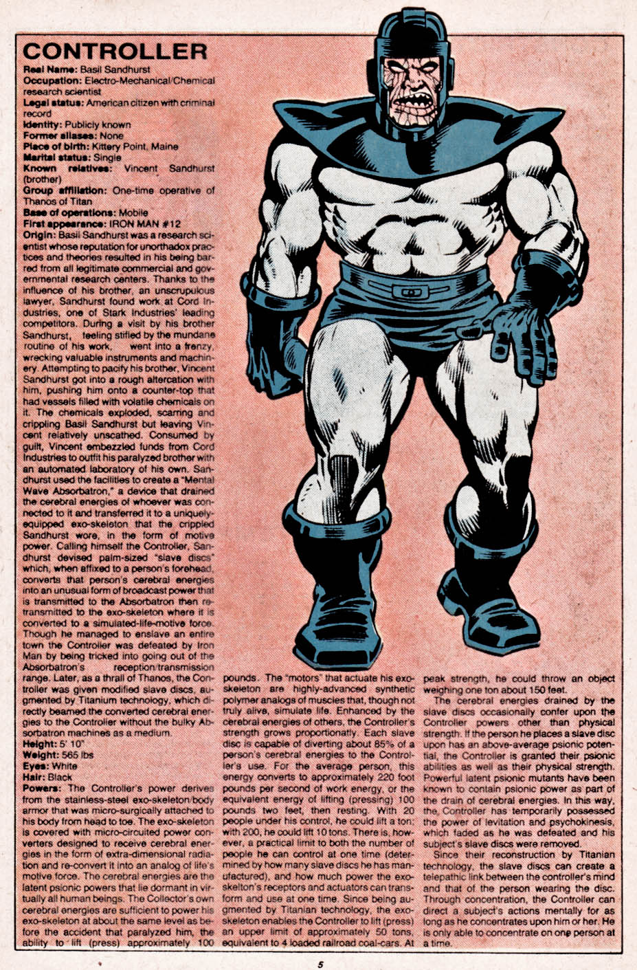 Read online The Official Handbook of the Marvel Universe comic -  Issue #3 - 6