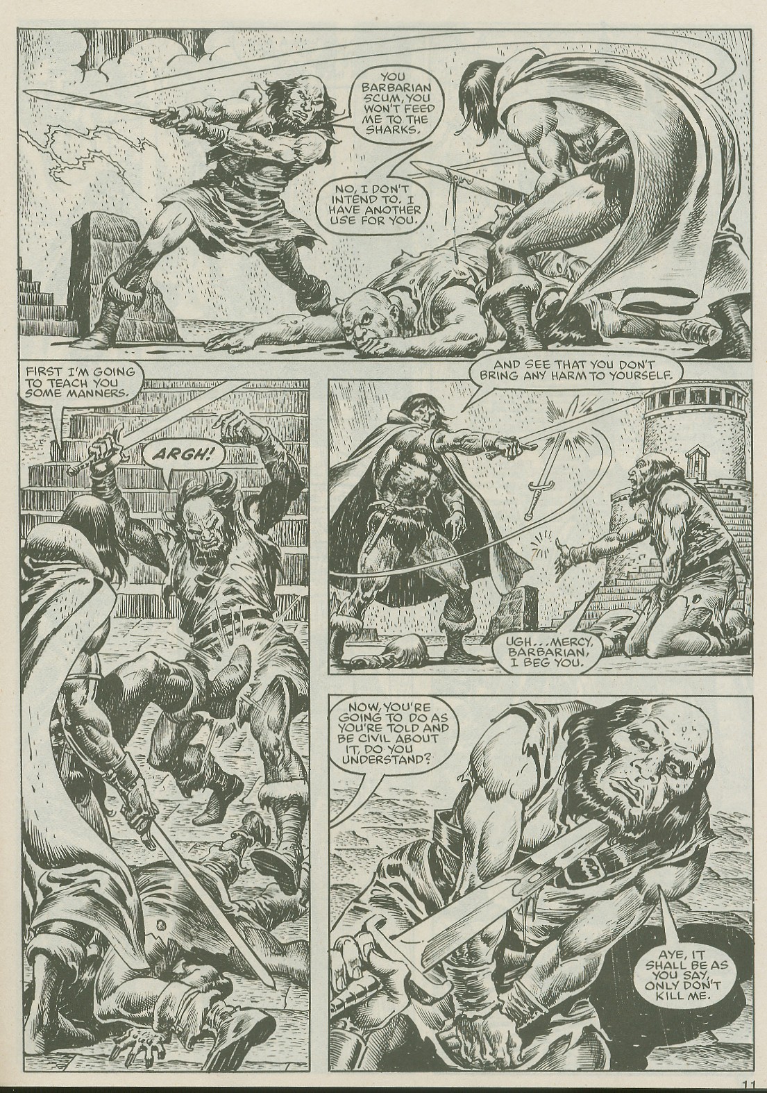 Read online The Savage Sword Of Conan comic -  Issue #122 - 11