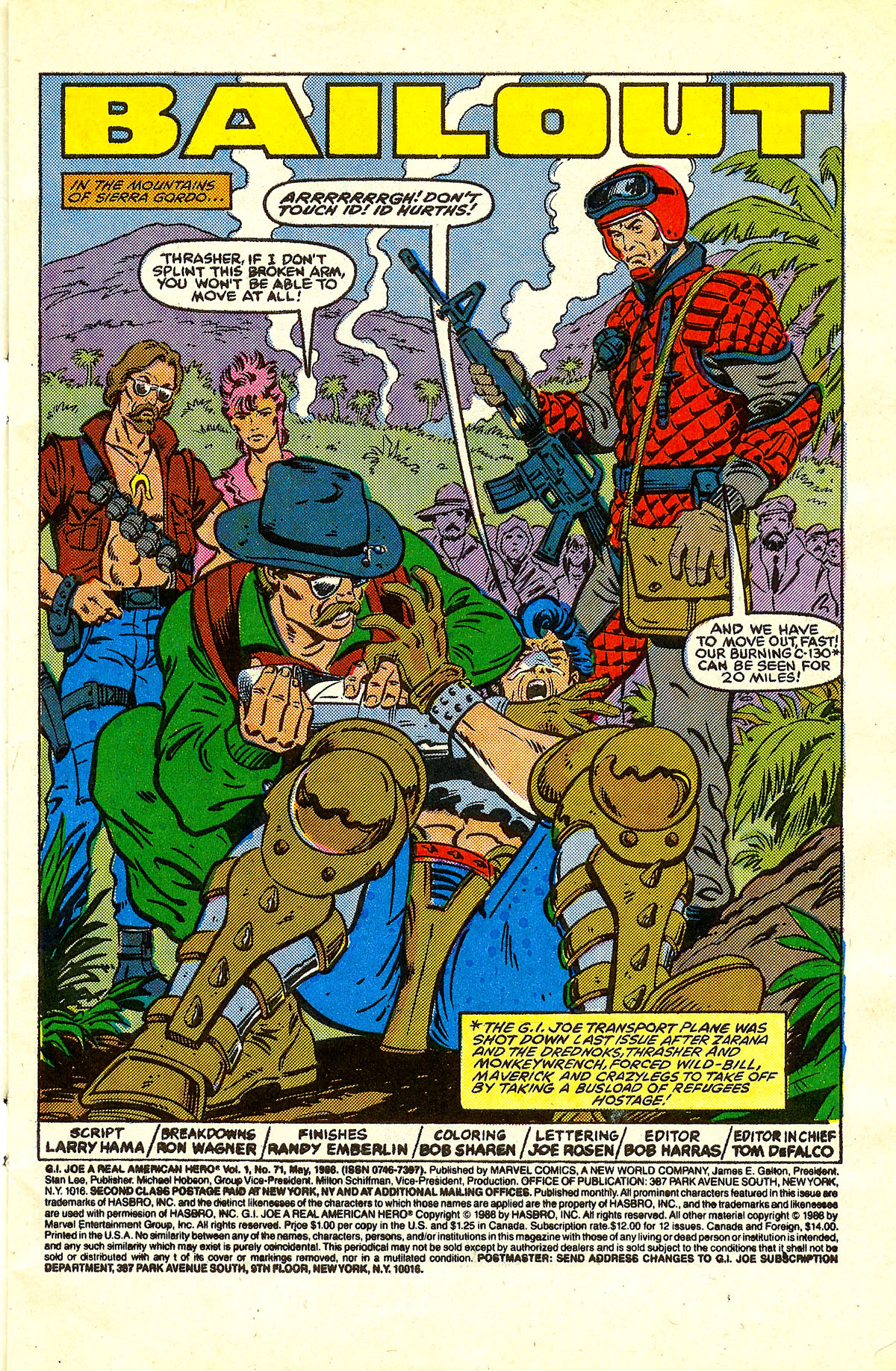 Read online G.I. Joe: A Real American Hero comic -  Issue #71 - 2