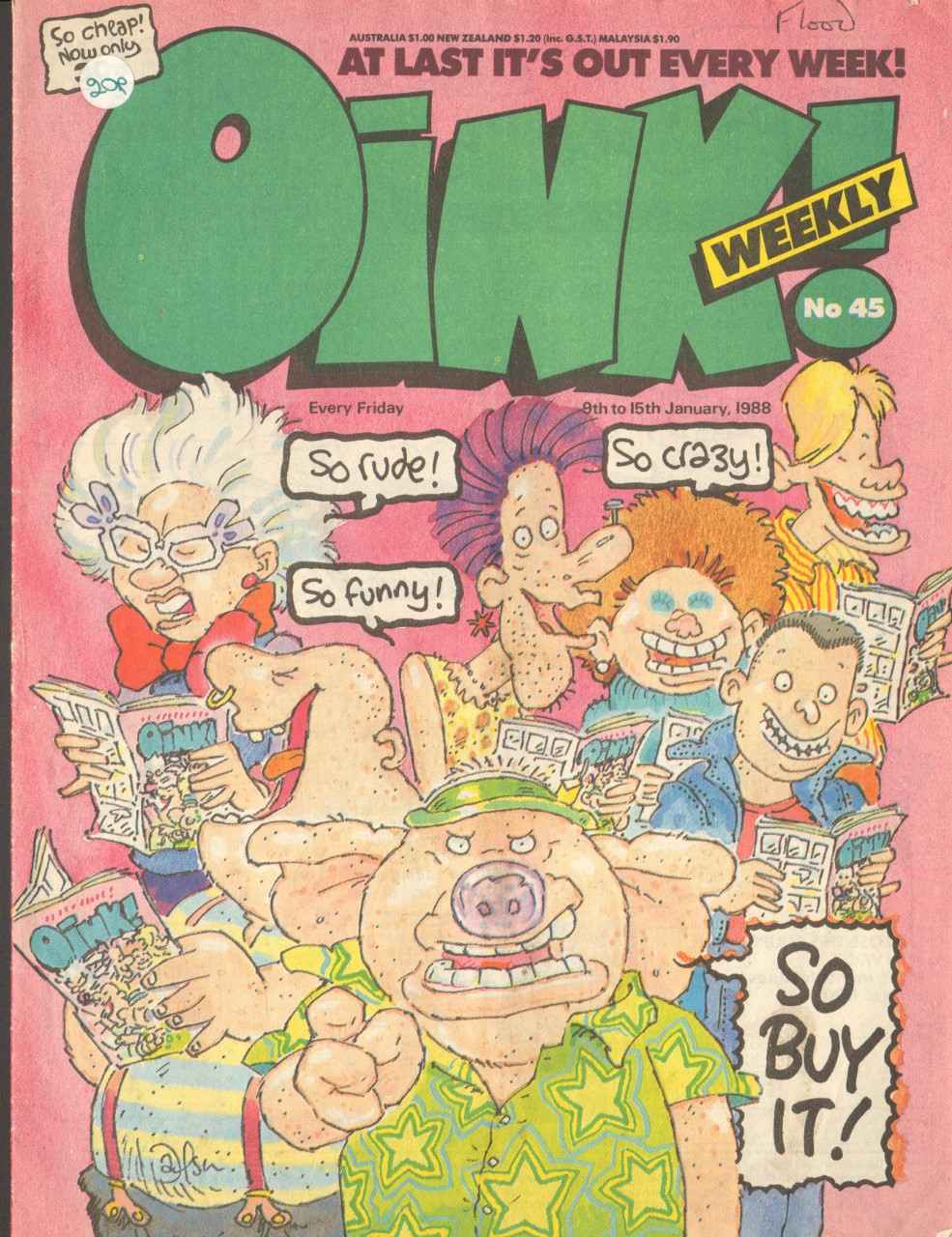 Read online Oink! comic -  Issue #45 - 1