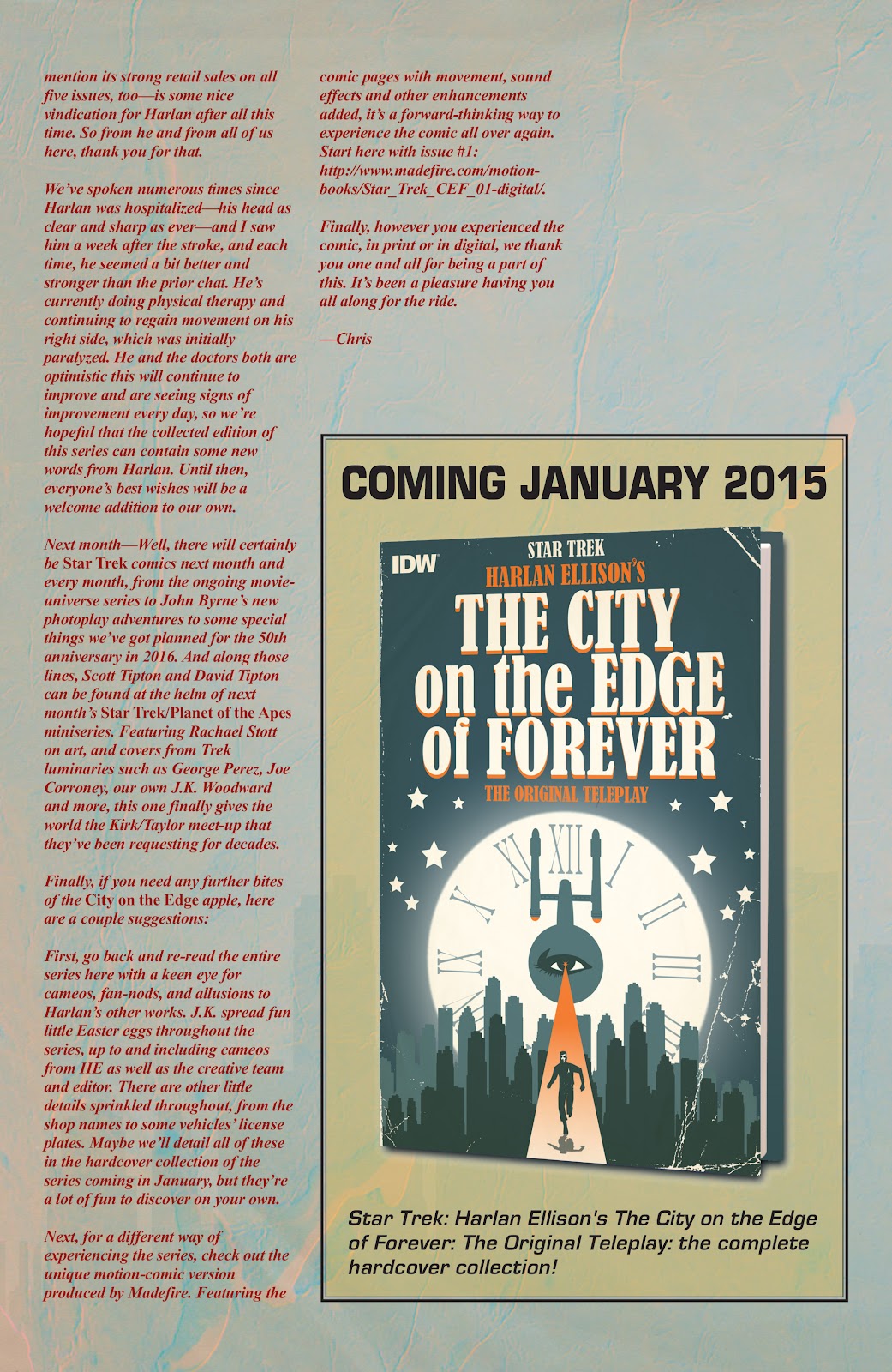 Star Trek: Harlan Ellison's Original The City on the Edge of Forever Teleplay issue 5 - Page 26