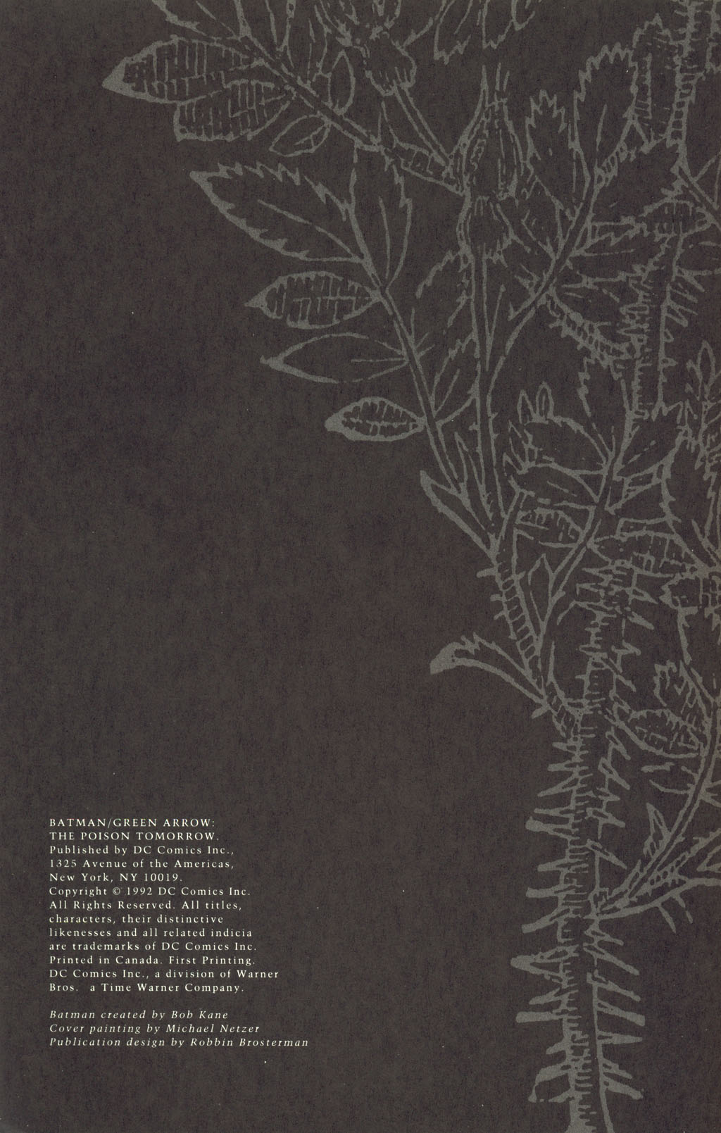 Read online Batman/Green Arrow: The Poison Tomorrow comic -  Issue # Full - 2