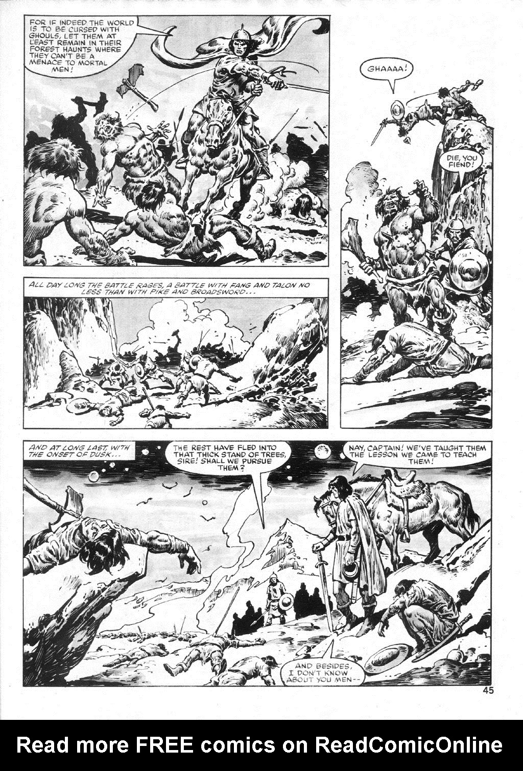 Read online The Savage Sword Of Conan comic -  Issue #93 - 45