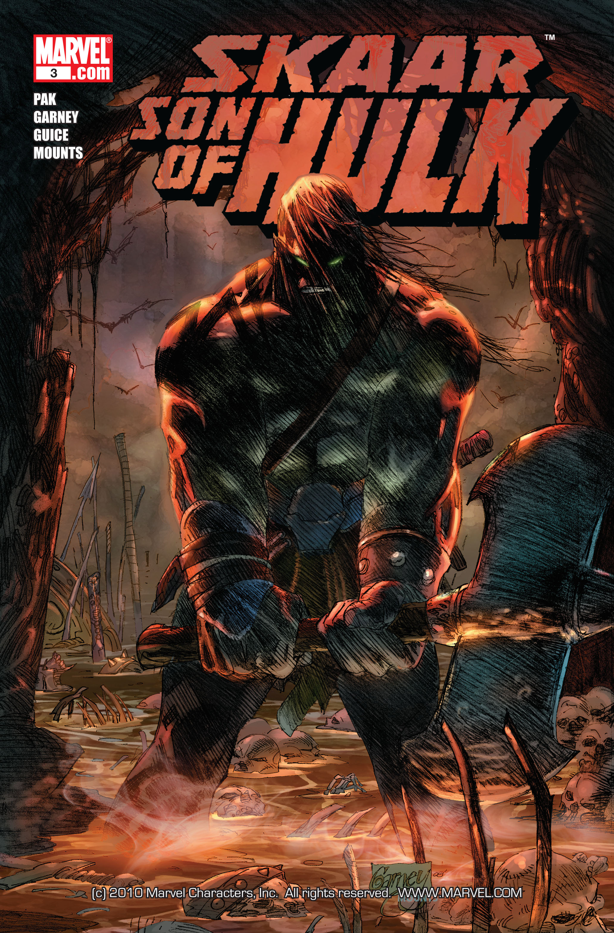 Read online Skaar: Son of Hulk comic -  Issue #3 - 1