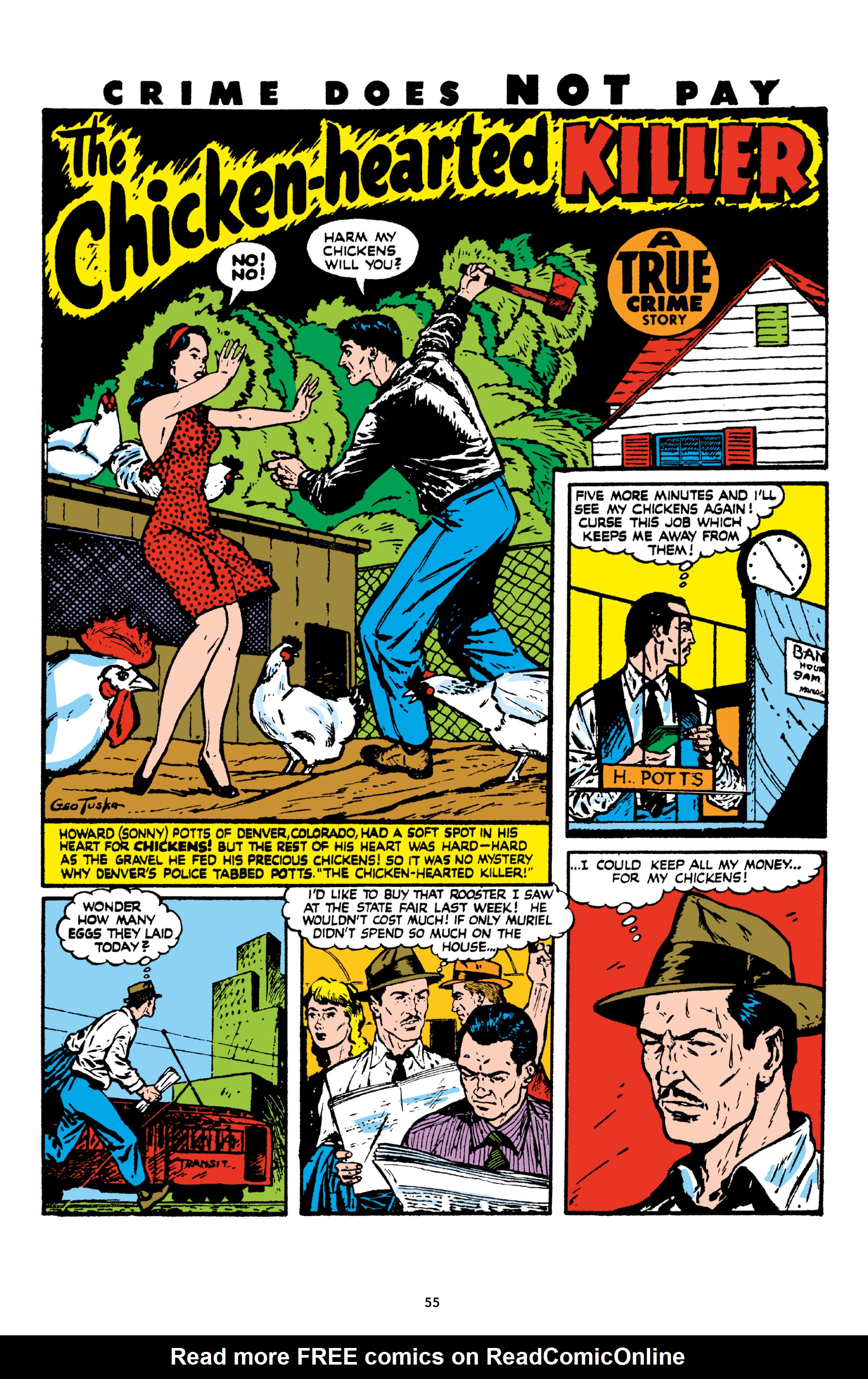 Read online Crime Does Not Pay Archives comic -  Issue # TPB 8 (Part 1) - 56