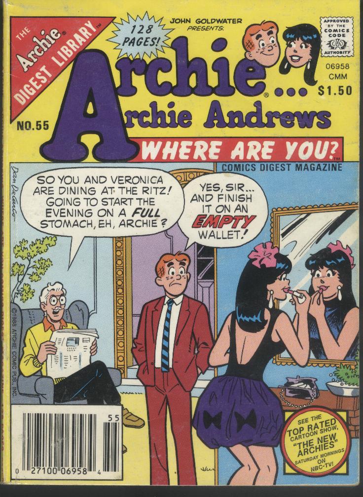 Archie...Archie Andrews, Where Are You? Digest Magazine issue 55 - Page 1