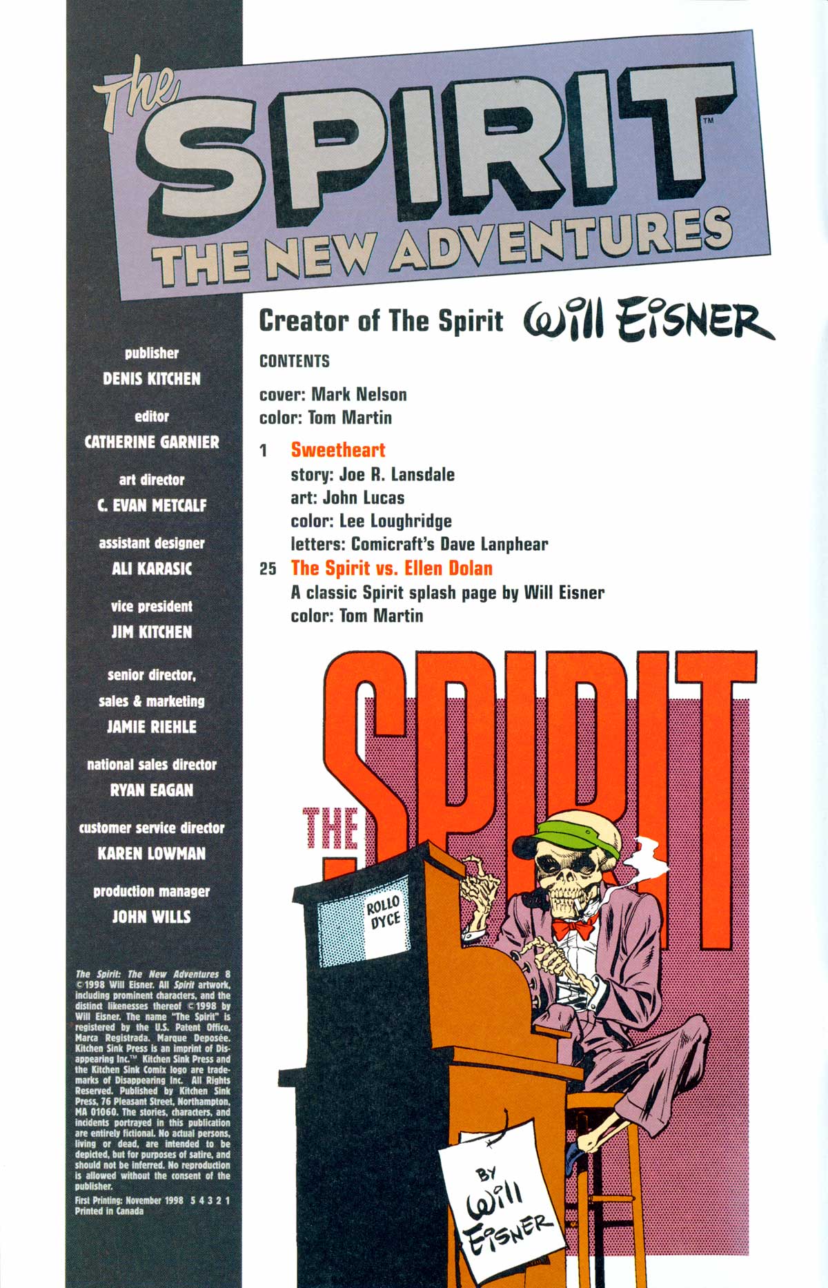 Read online The Spirit: The New Adventures comic -  Issue #8 - 2