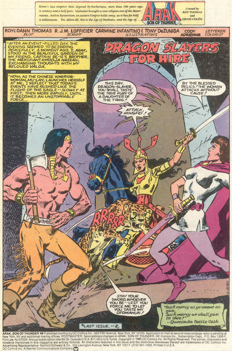 Read online Arak Son of Thunder comic -  Issue #48 - 2