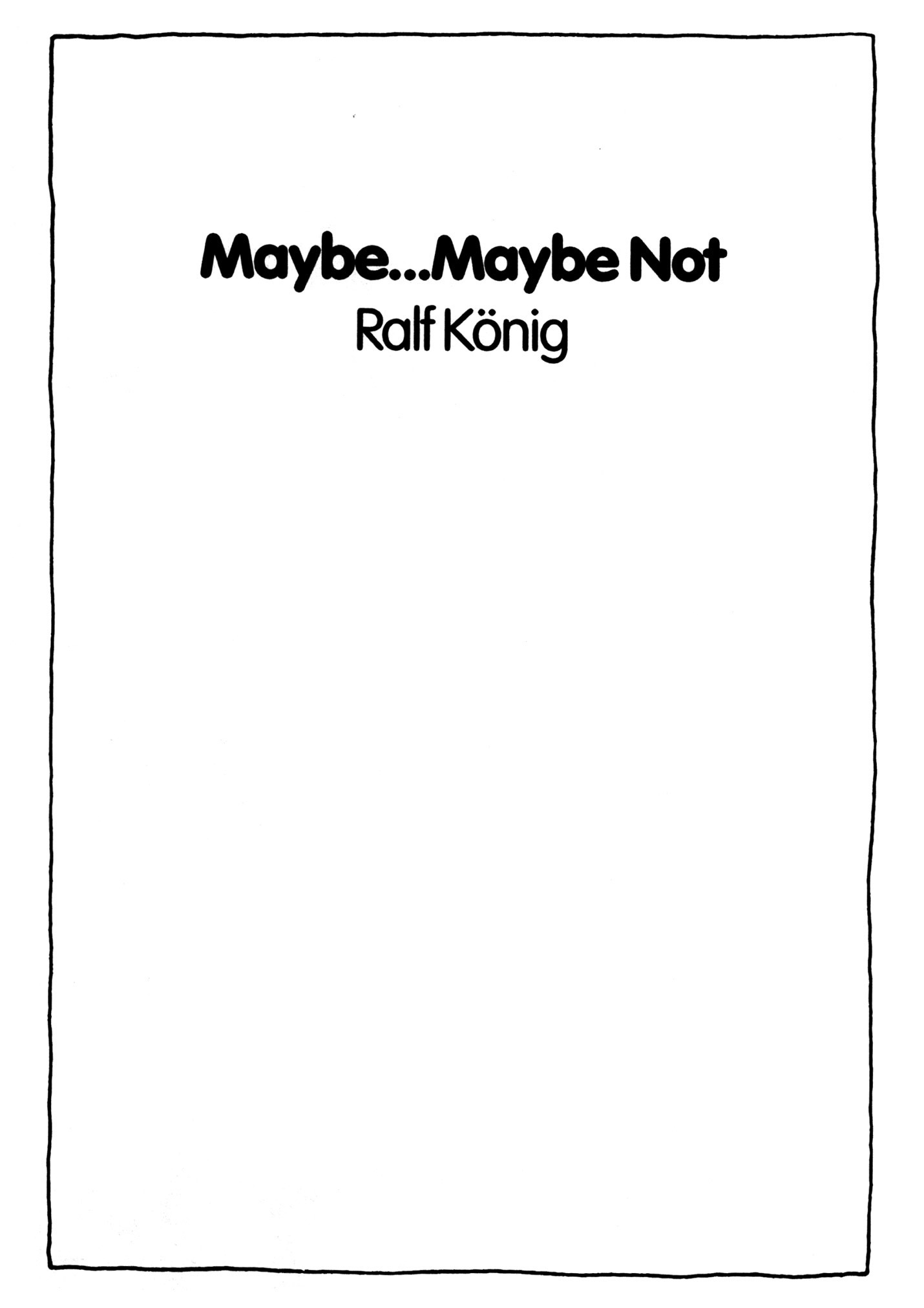 Read online Maybe...Maybe Not comic -  Issue # TPB - 3