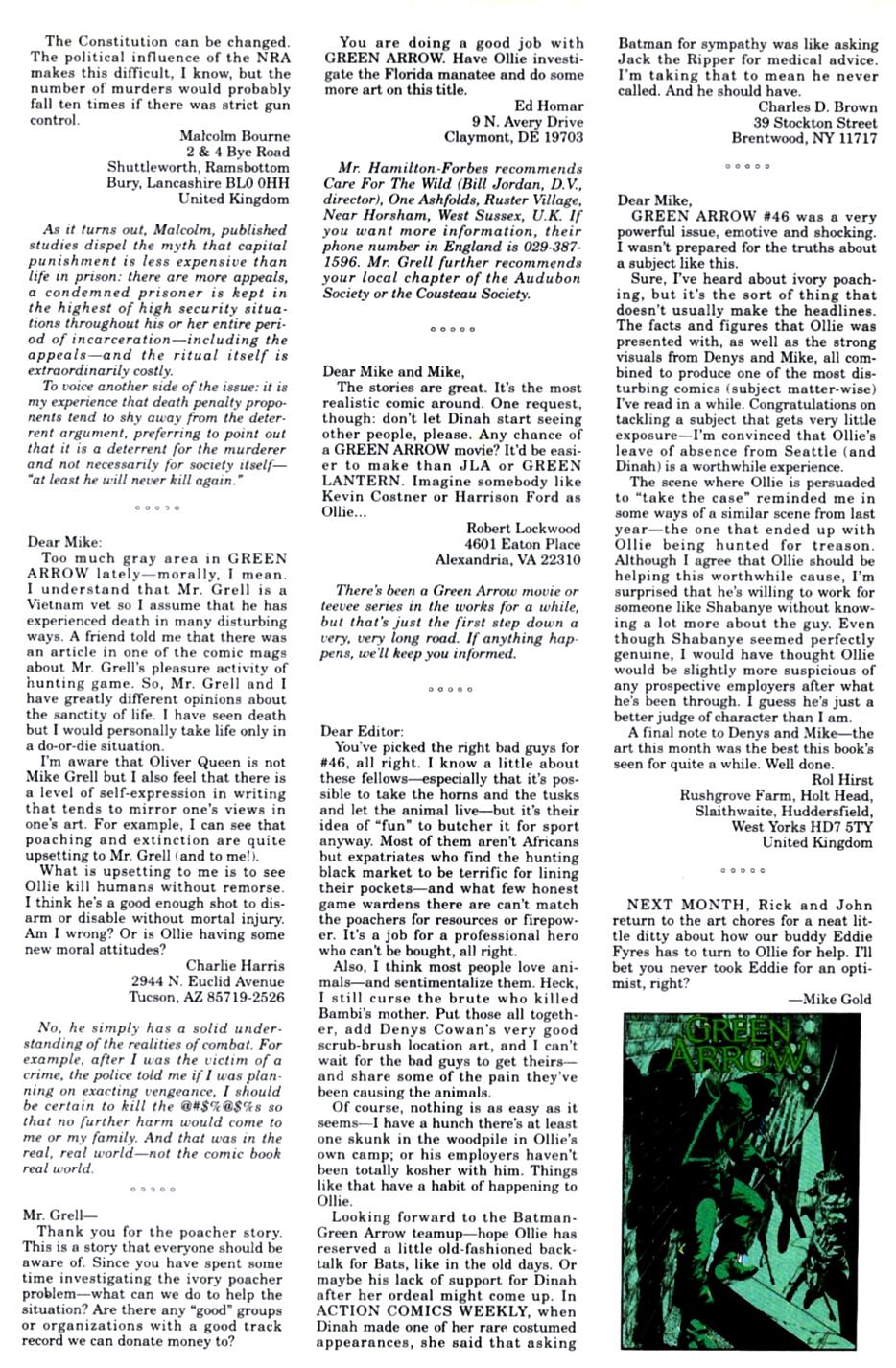 Read online Green Arrow (1988) comic -  Issue #52 - 25