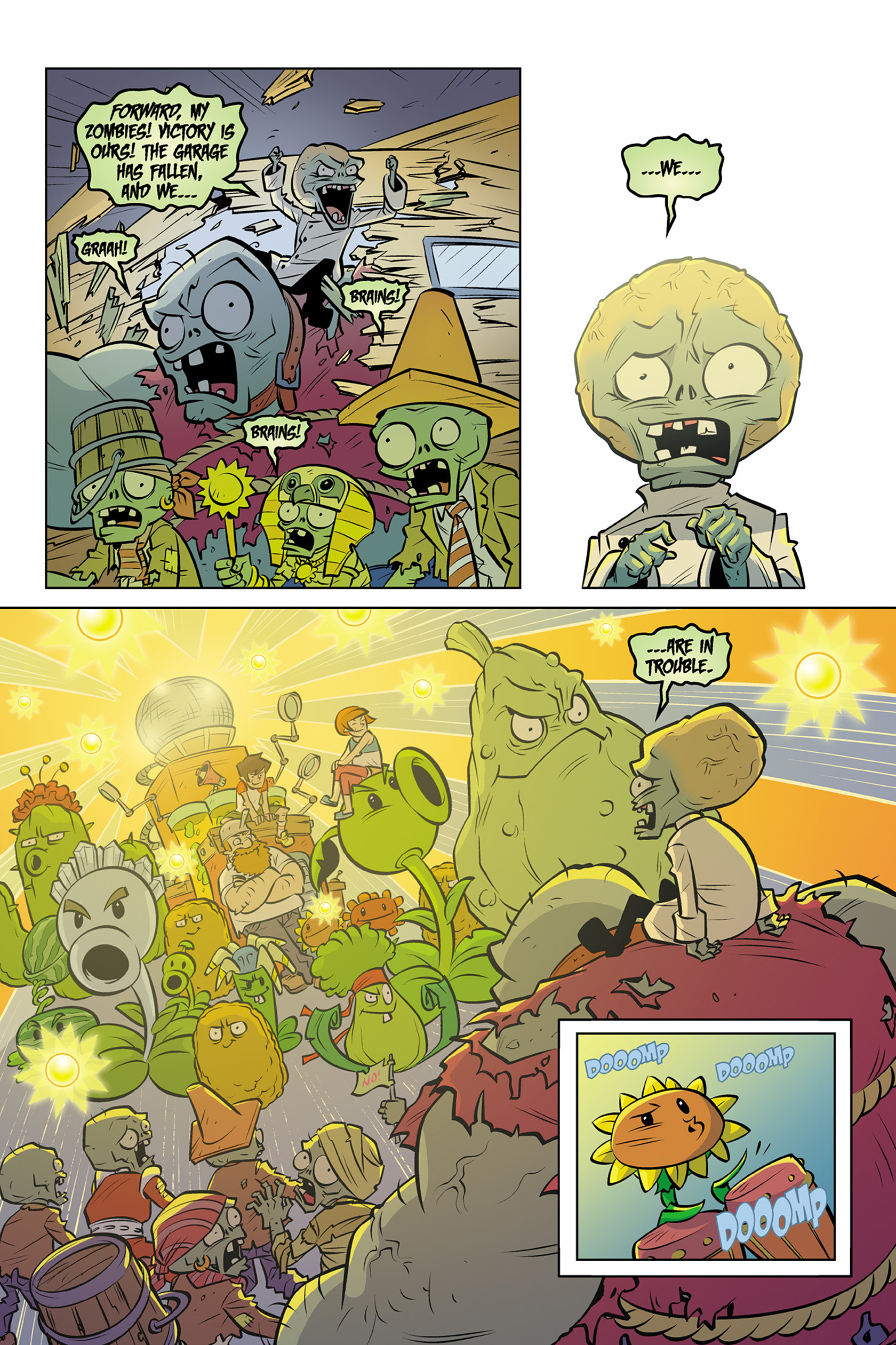 Read online Plants vs. Zombies: Timepocalypse comic -  Issue #6 - 12