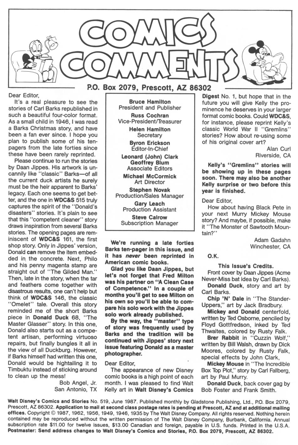Read online Walt Disney's Comics and Stories comic -  Issue #519 - 2