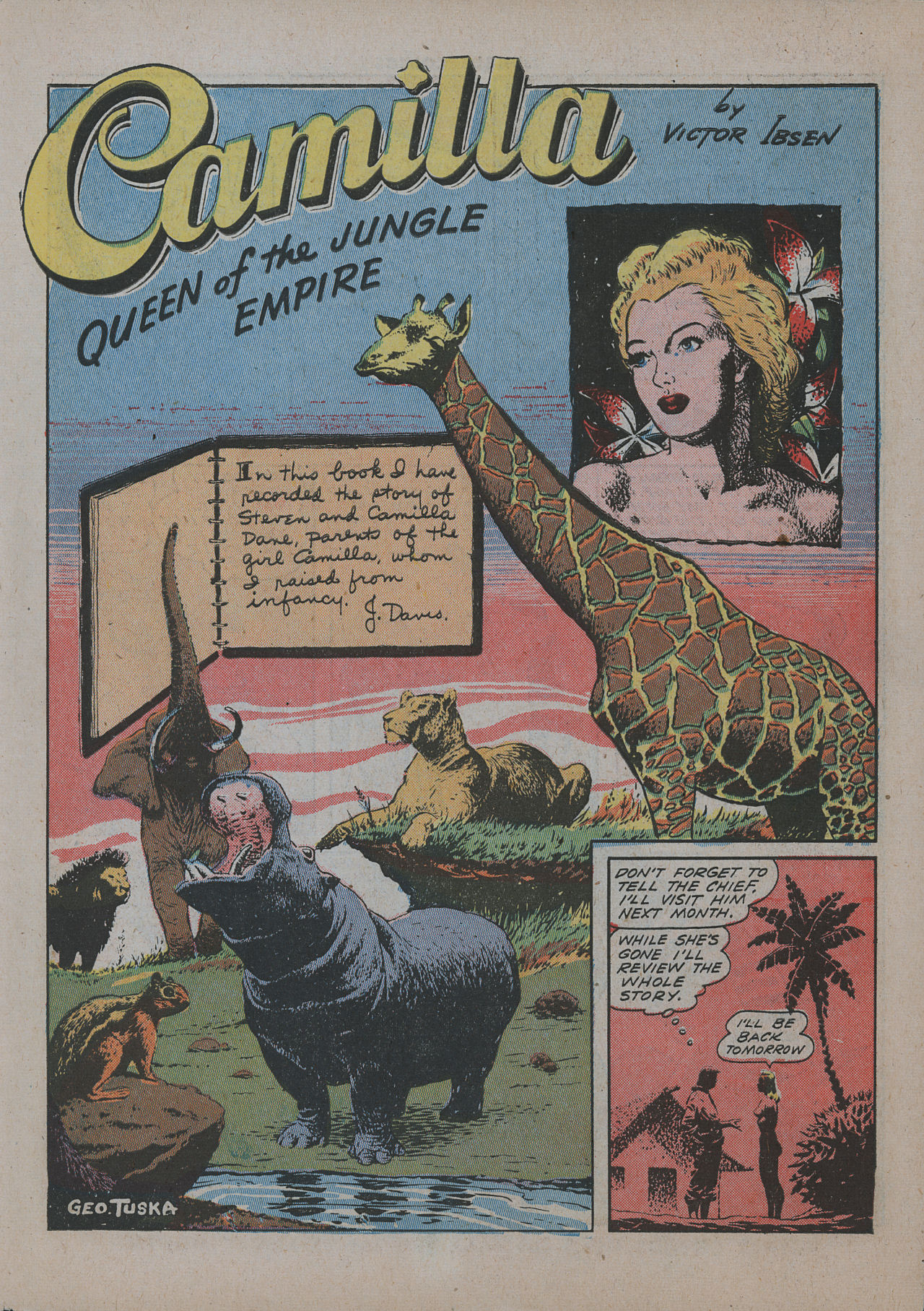 Read online Jungle Comics comic -  Issue #48 - 49