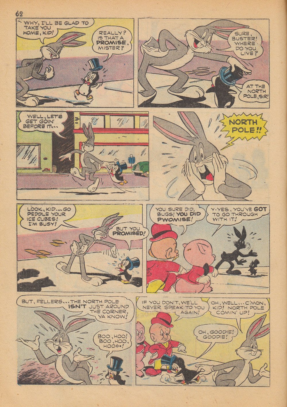 Read online Bugs Bunny's Christmas Funnies comic -  Issue # TPB 4 - 64