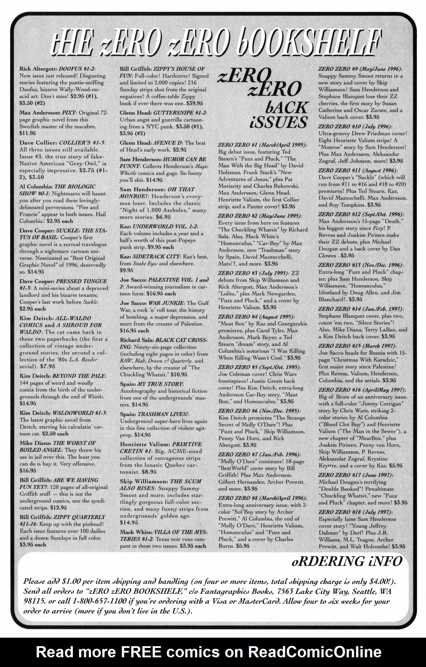 Read online Zero Zero comic -  Issue #20 - 4