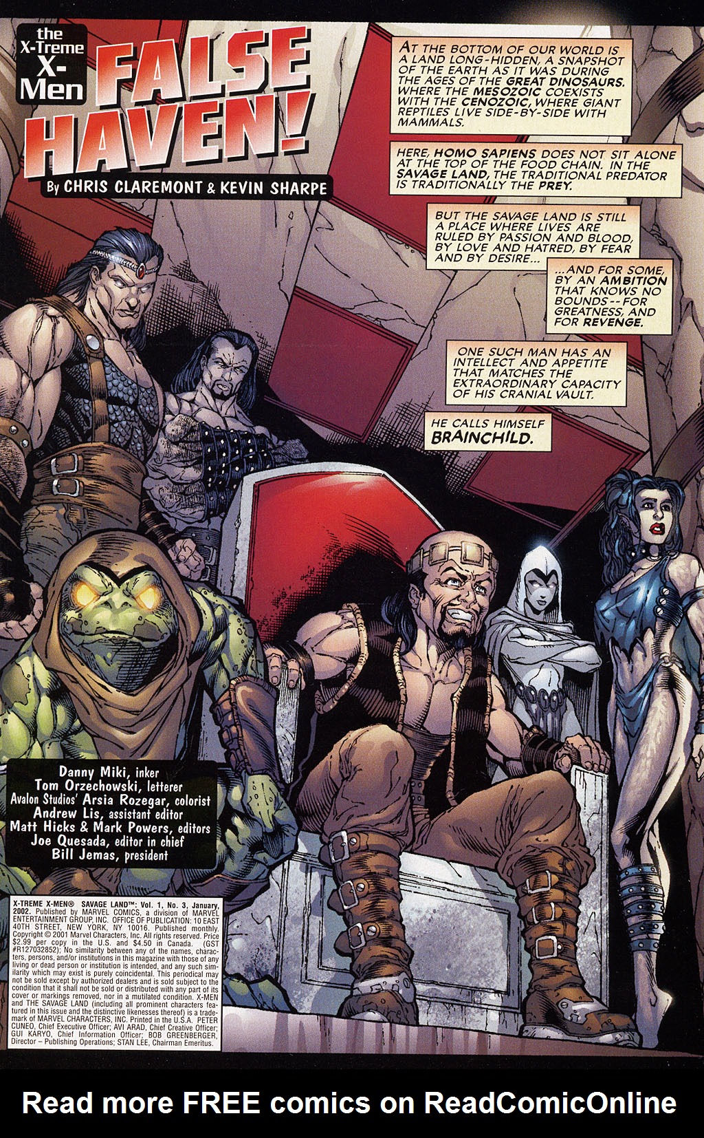 Read online X-Treme X-Men: Savage Land comic -  Issue #3 - 2