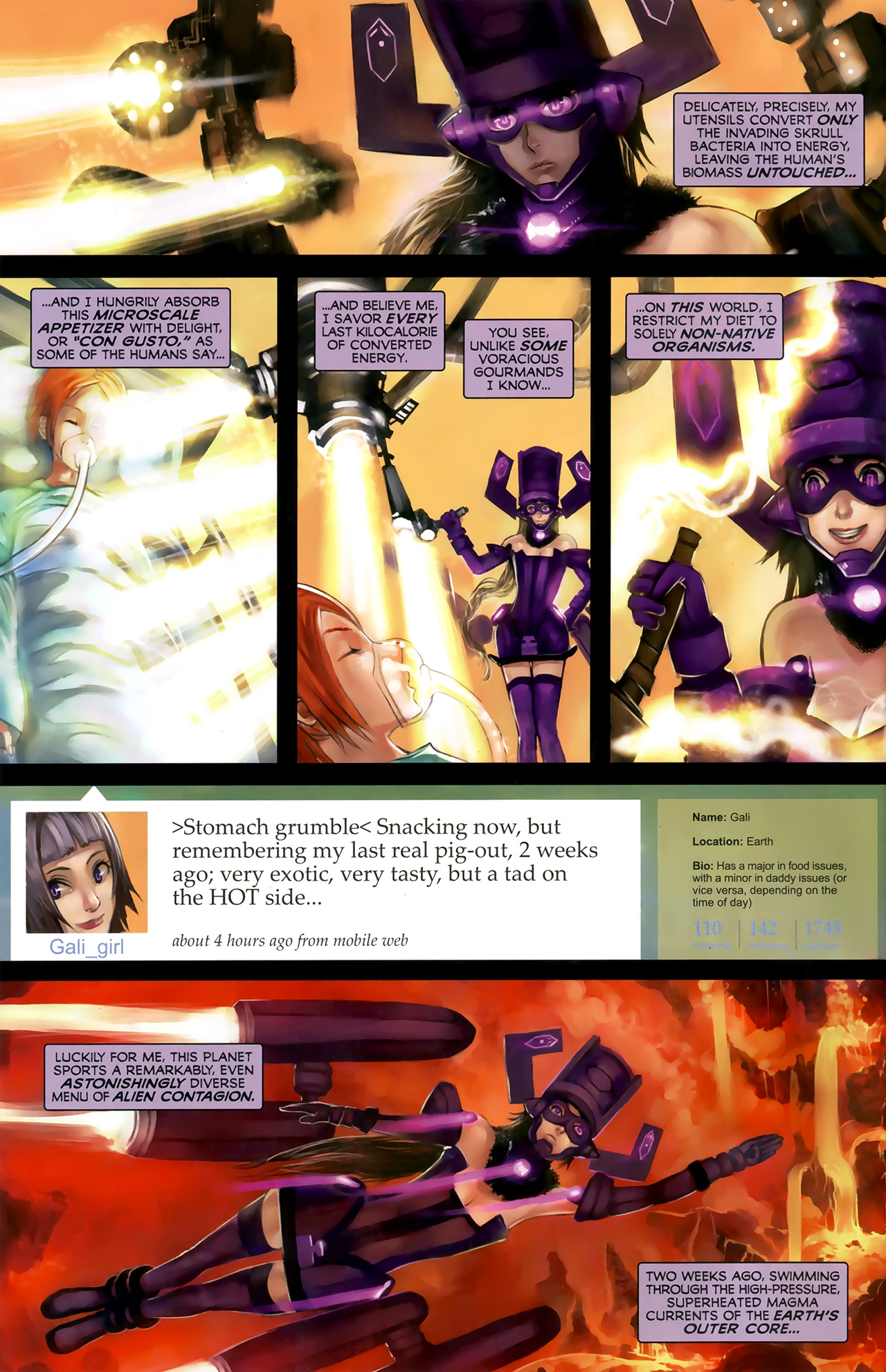 Read online Galacta: Daughter of Galactus comic -  Issue # Full - 6