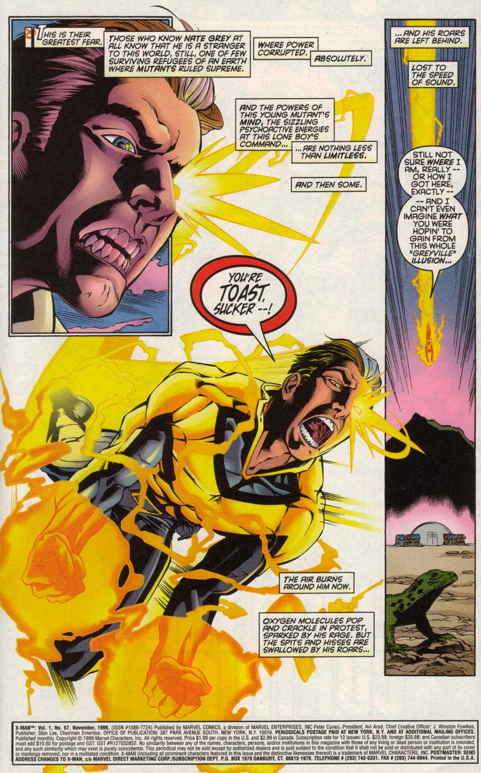 Read online X-Man comic -  Issue #57 - 2