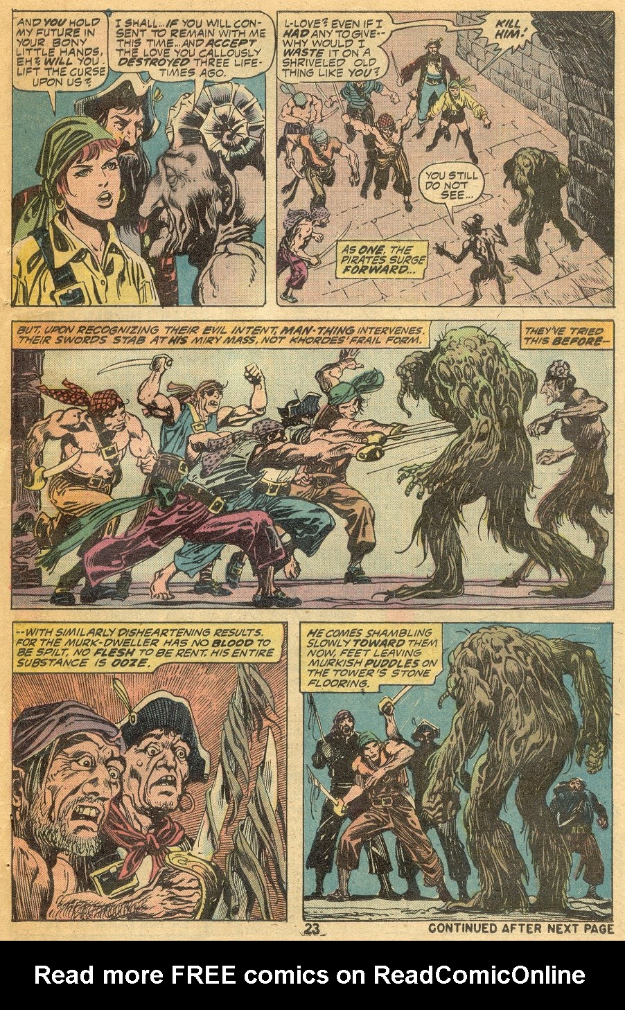 Read online Man-Thing (1974) comic -  Issue #14 - 16