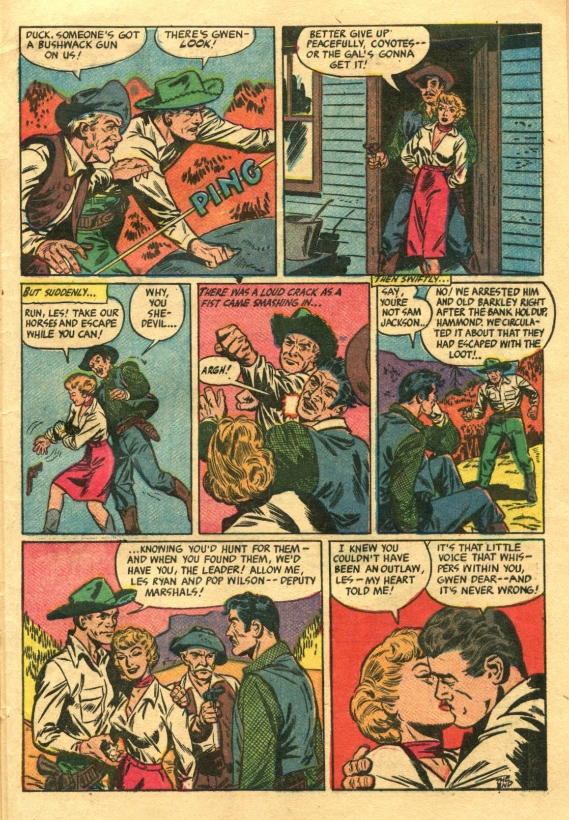 Read online Cowgirl Romances (1950) comic -  Issue #11 - 33