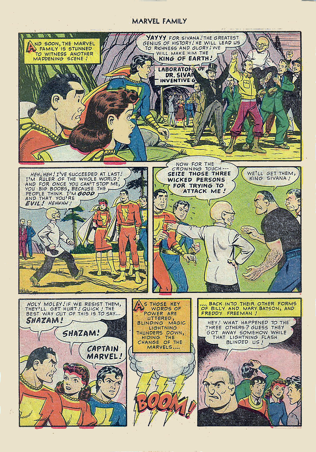 Read online The Marvel Family comic -  Issue #46 - 10