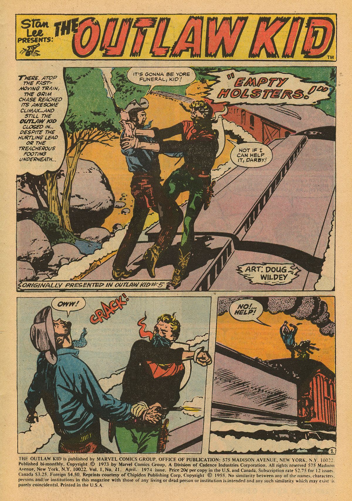 Read online The Outlaw Kid (1970) comic -  Issue #21 - 3