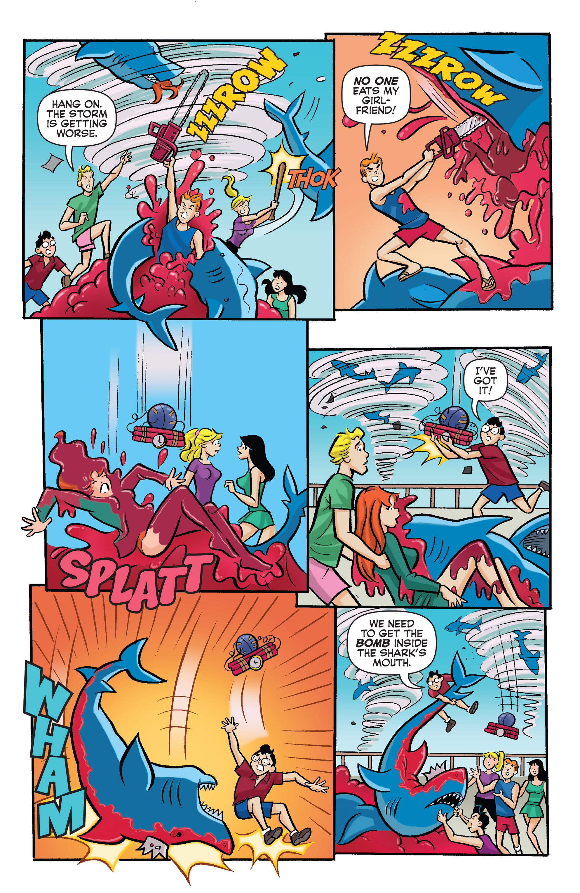 Read online Archie vs. Sharknado comic -  Issue #Archie vs. Sharknado Full - 37