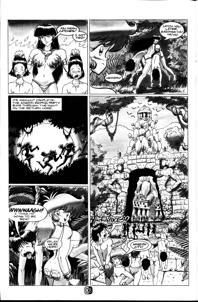 Read online Amazon Gazonga: Bad Girls Of The Jungle comic -  Issue # Full - 10