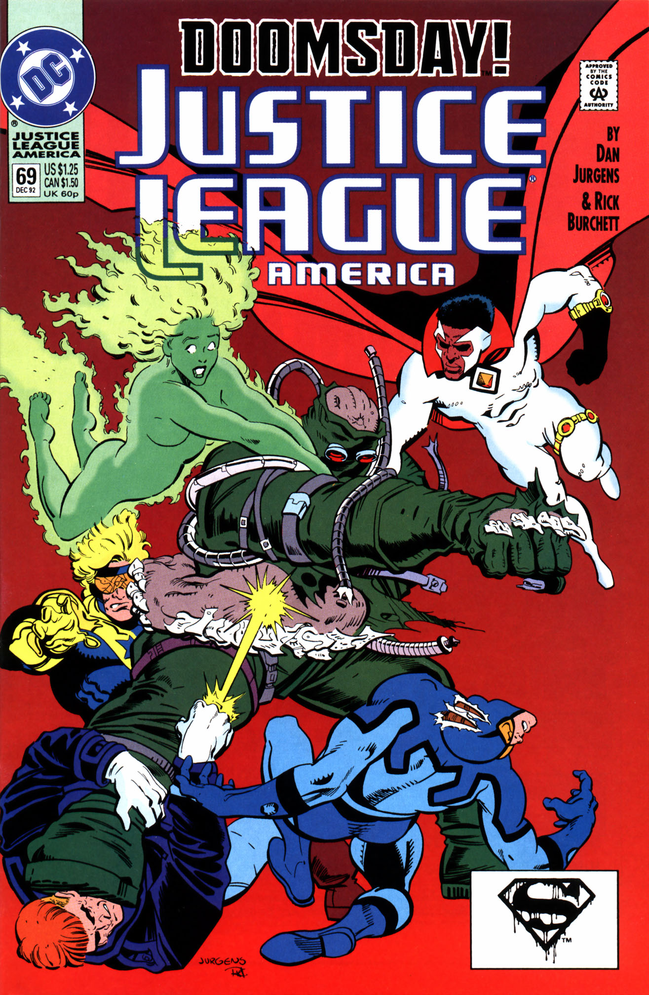 Read online Justice League America comic -  Issue #69 - 1