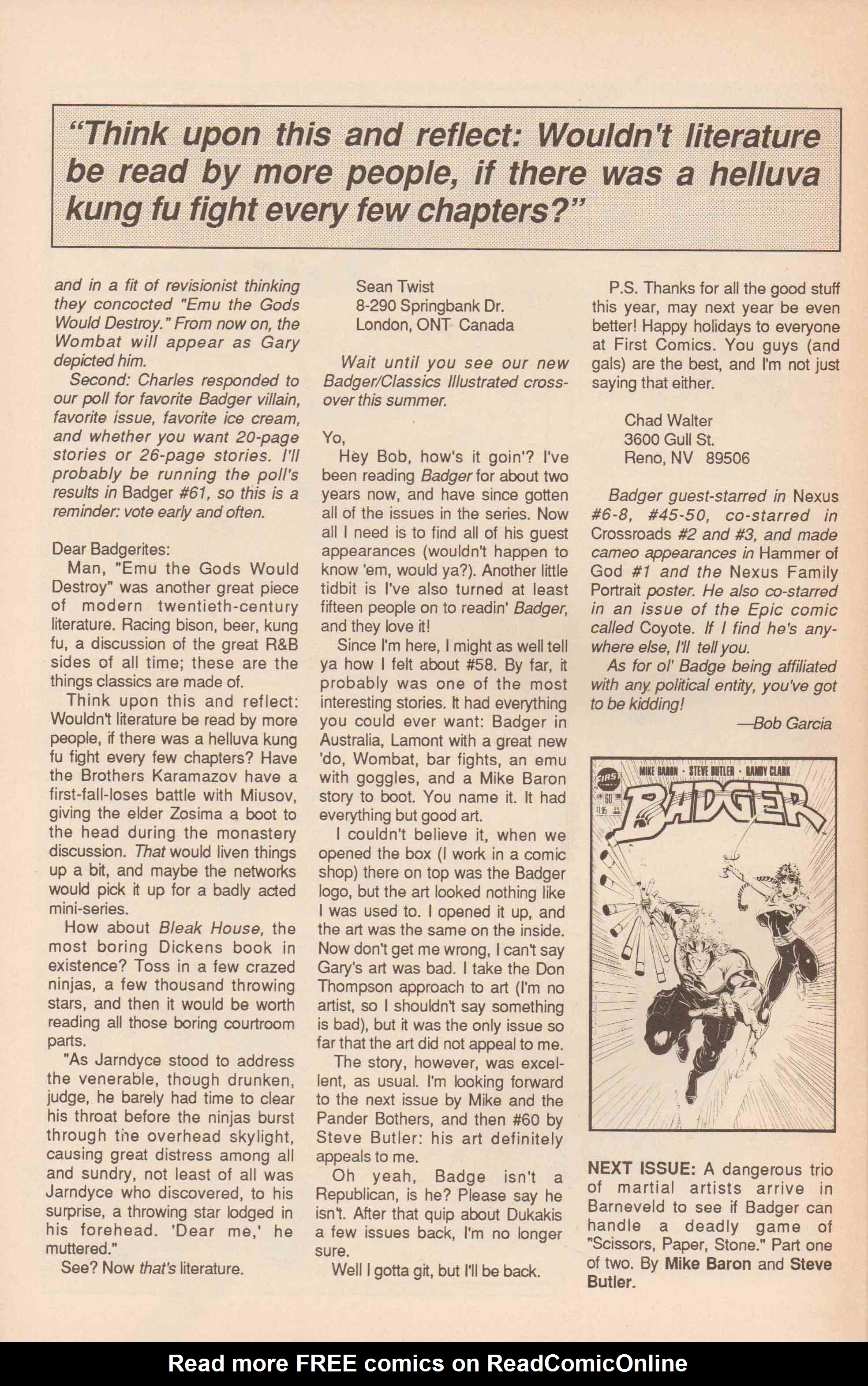 Read online The Badger comic -  Issue #59 - 34