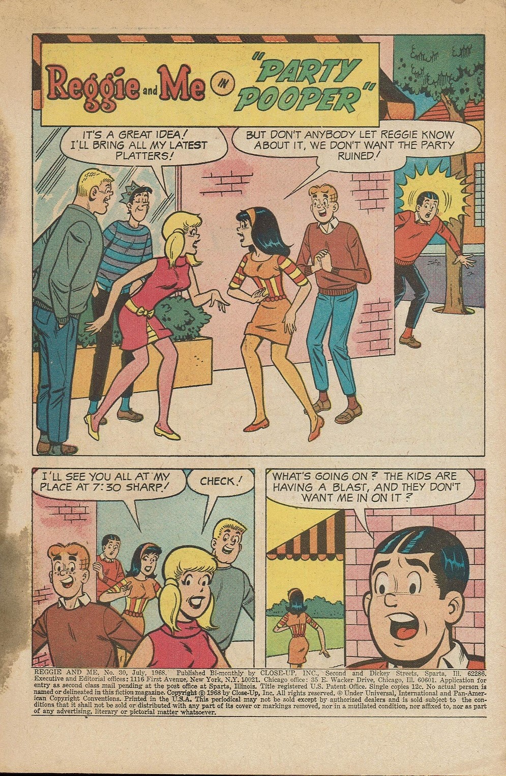 Read online Reggie and Me (1966) comic -  Issue #30 - 3