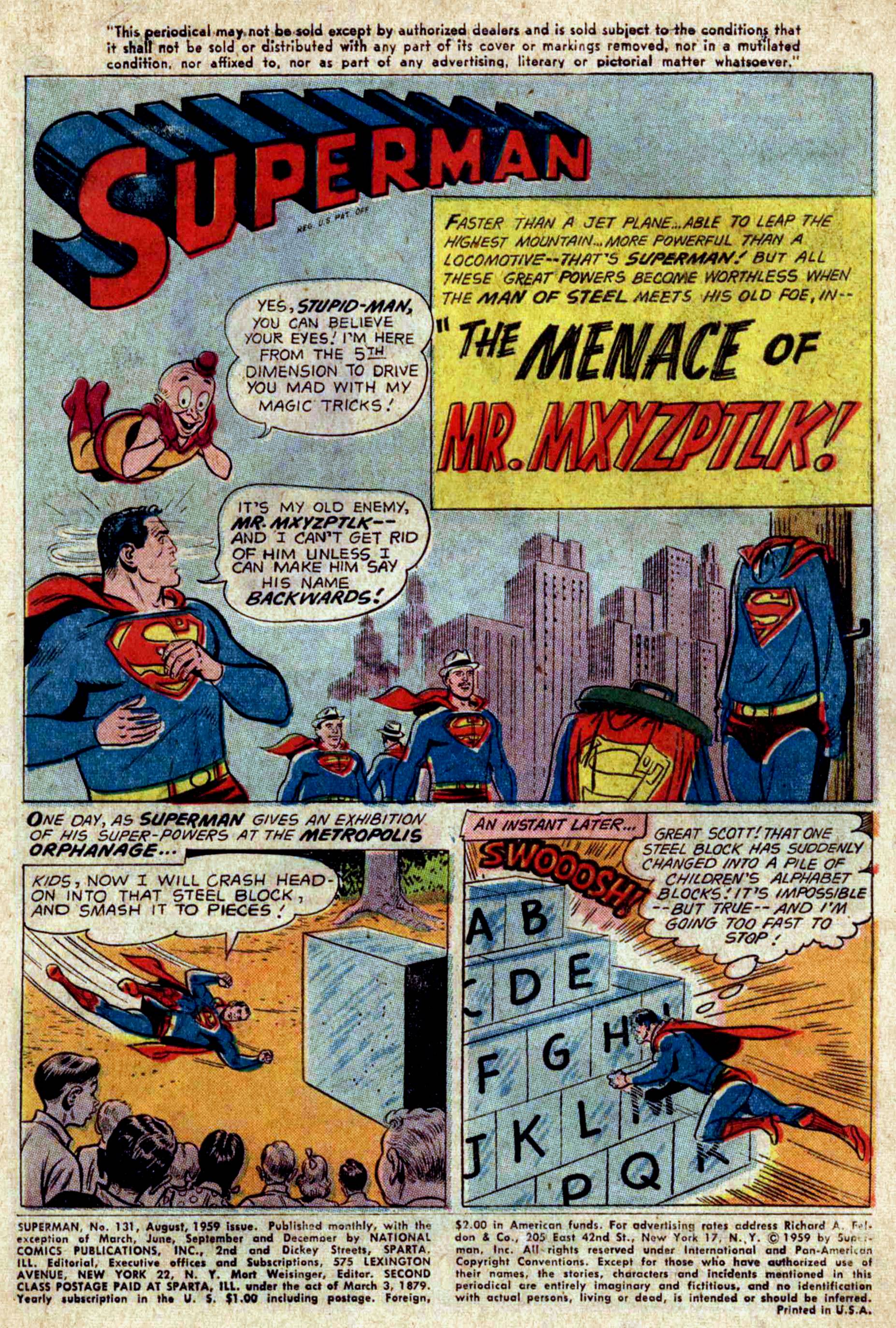 Read online Superman (1939) comic -  Issue #131 - 3