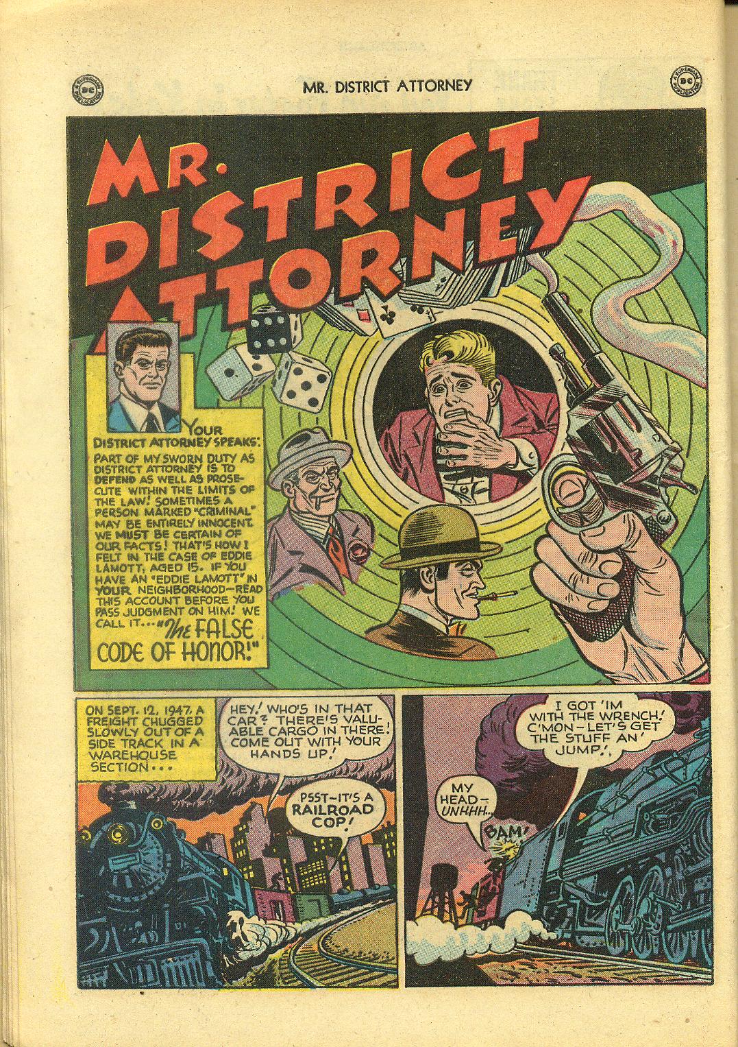Read online Mr. District Attorney comic -  Issue #4 - 12