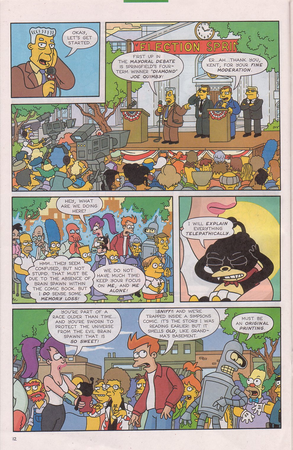The Futurama/Simpsons Infinitely Secret Crossover Crisis issue 1 - Page 14
