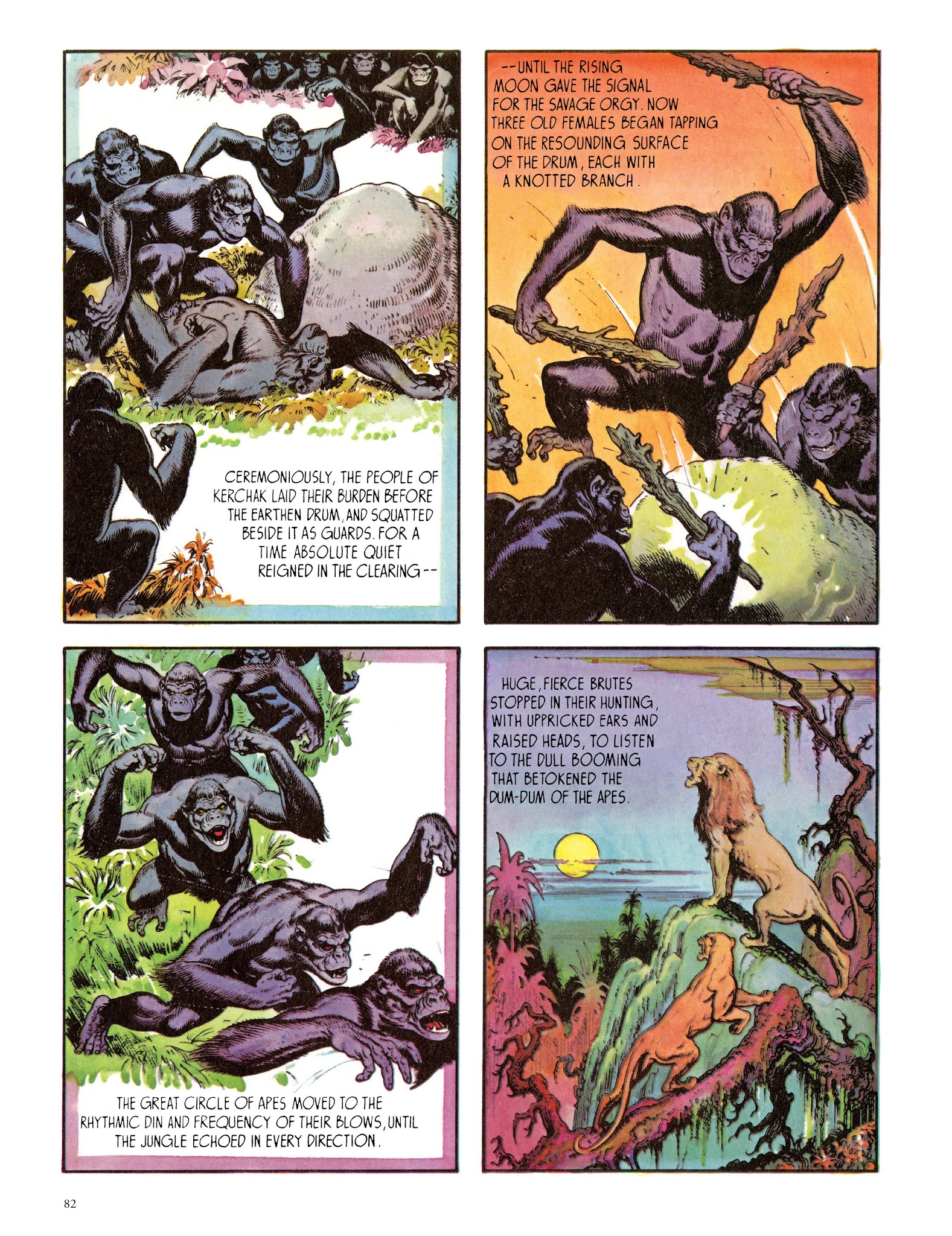 Read online Edgar Rice Burroughs' Tarzan: Burne Hogarth's Lord of the Jungle comic -  Issue # TPB - 82