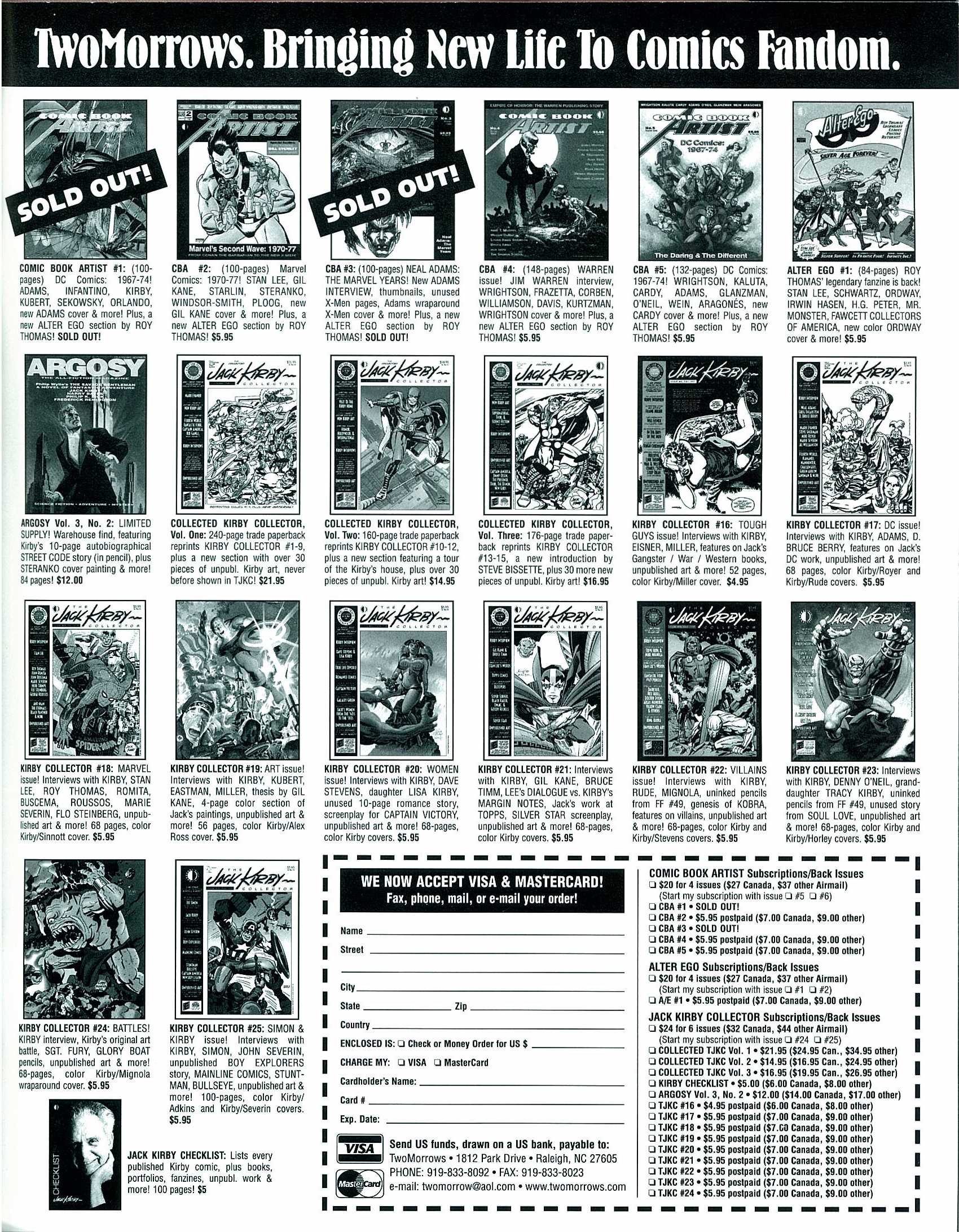 Read online The Jack Kirby Collector comic -  Issue #25 - 98