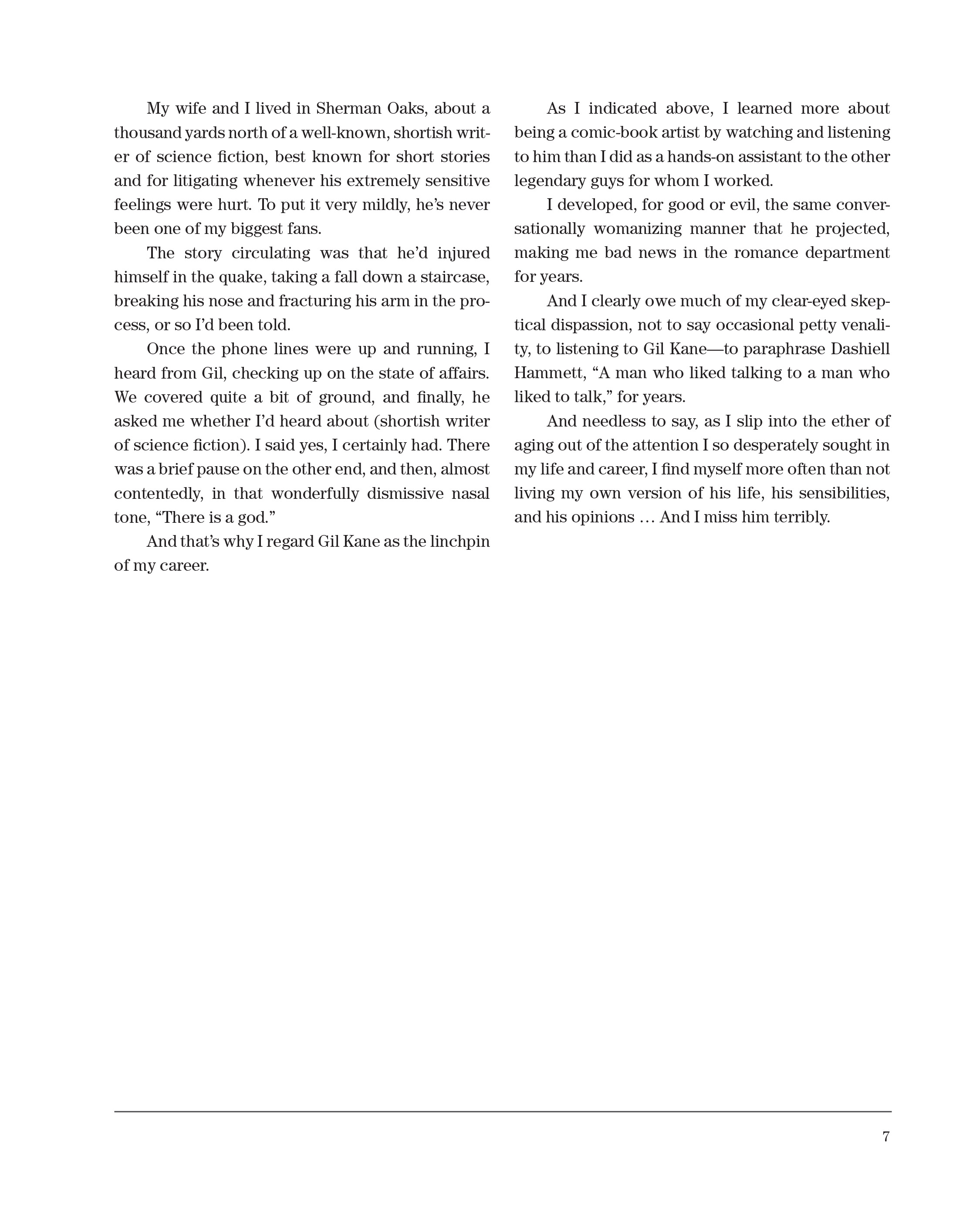 Read online Sparring With Gil Kane: Colloquies On Comic Art and Aesthetics comic -  Issue # TPB (Part 1) - 7