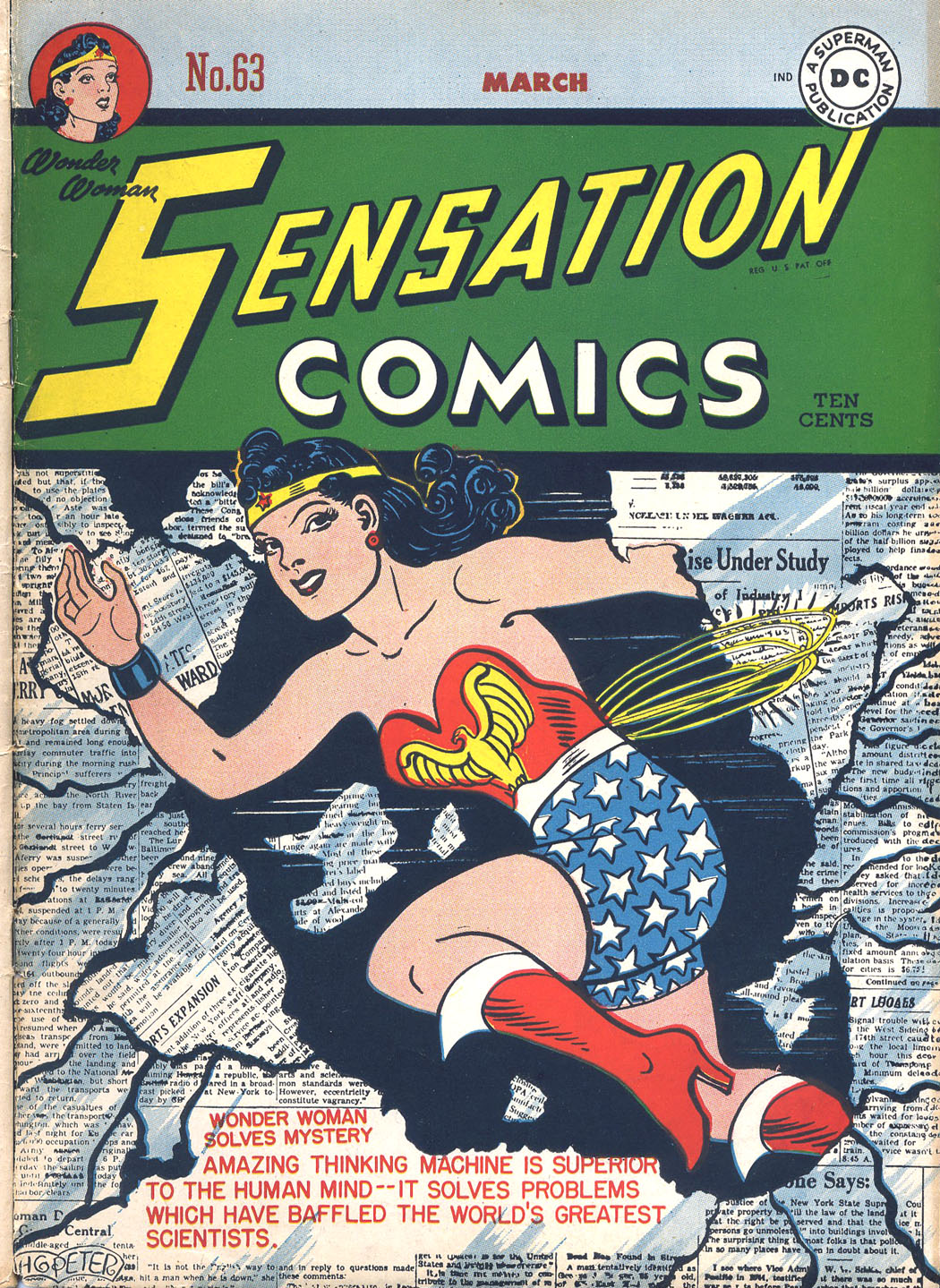 Read online Sensation (Mystery) Comics comic -  Issue #63 - 1