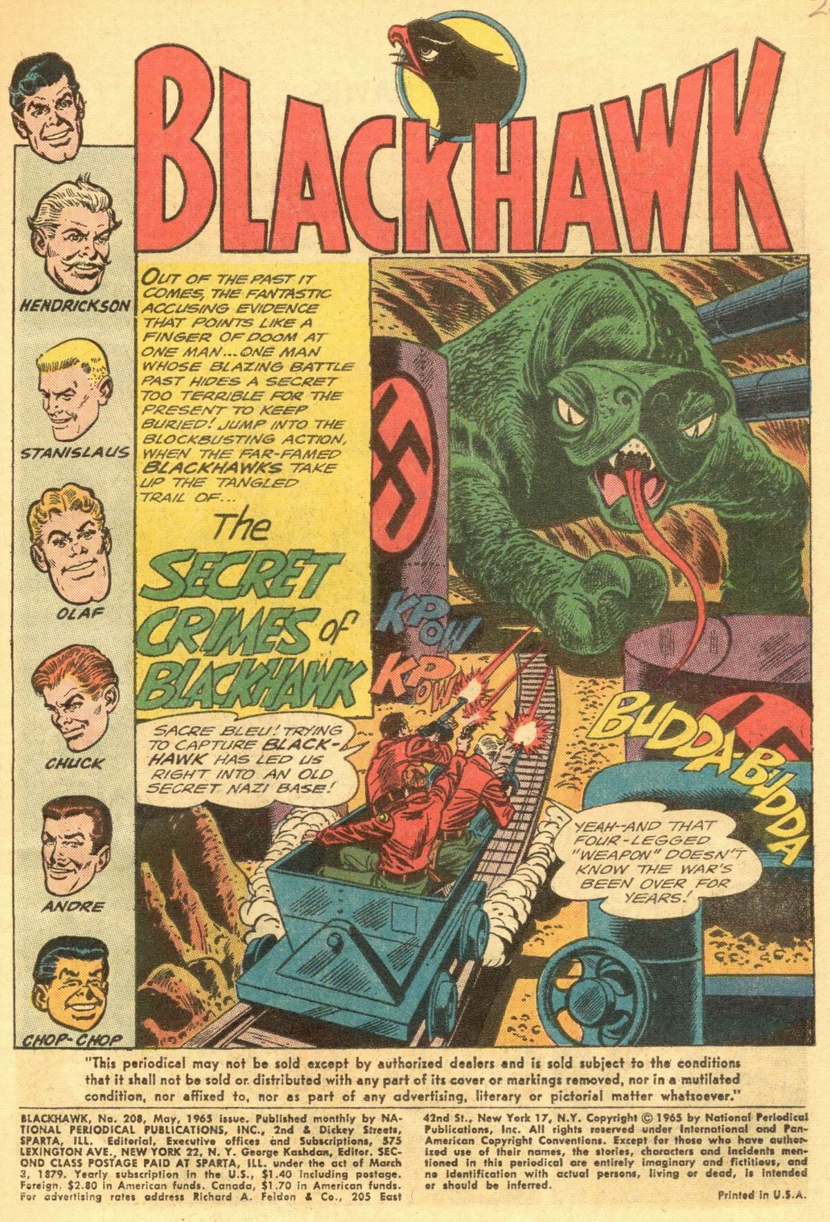 Read online Blackhawk (1957) comic -  Issue #208 - 3