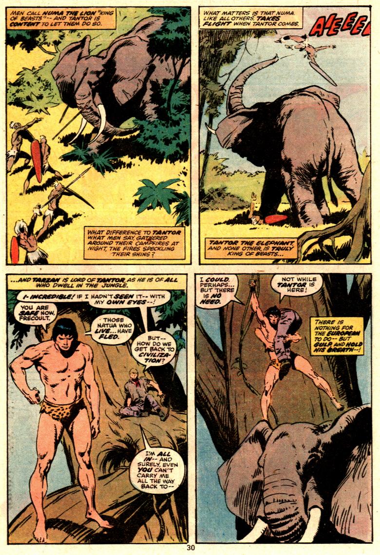 Read online Tarzan (1977) comic -  Issue #1 - 17