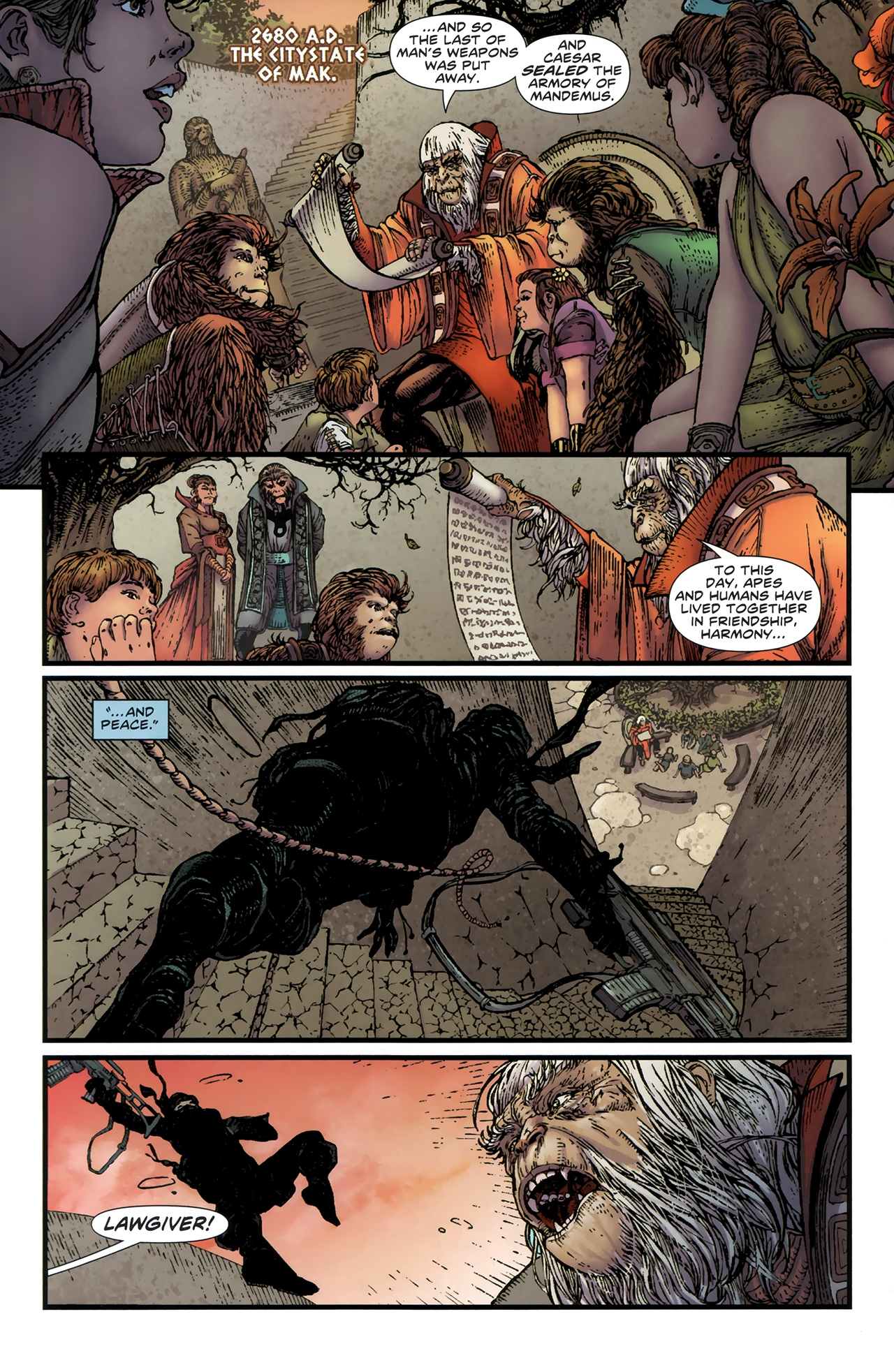 Read online Planet of the Apes (2011) comic -  Issue #1 - 4