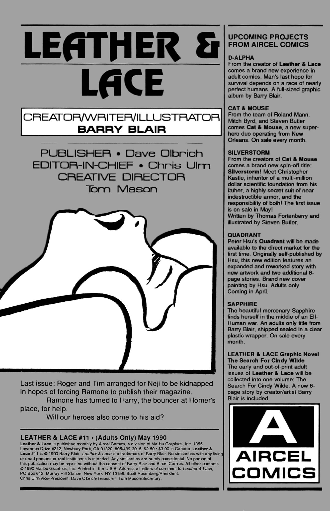 Read online Leather & Lace (1989) comic -  Issue #11 - 2