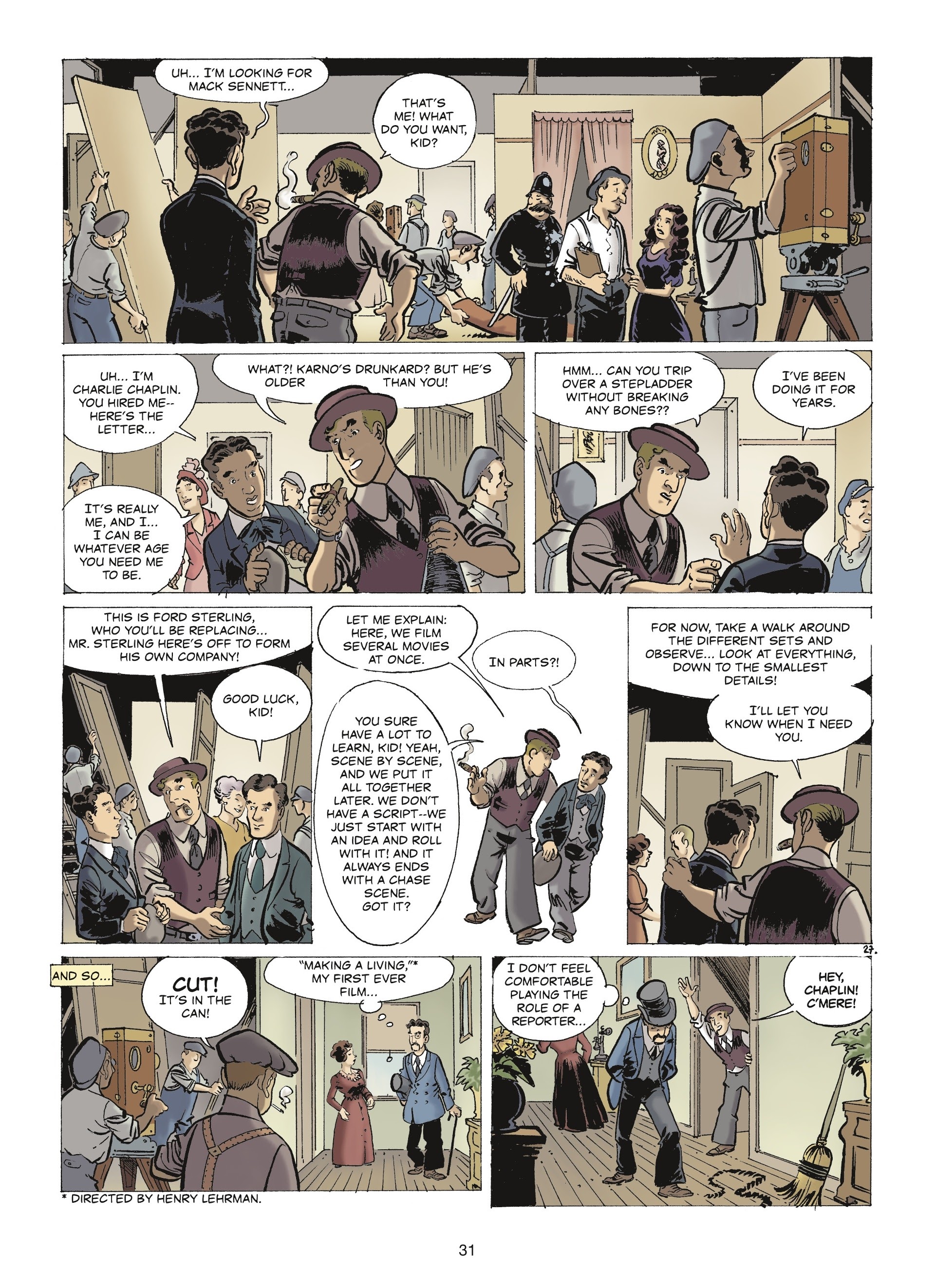 Read online The Stars of History: Charlie Chaplin comic -  Issue # TPB - 29