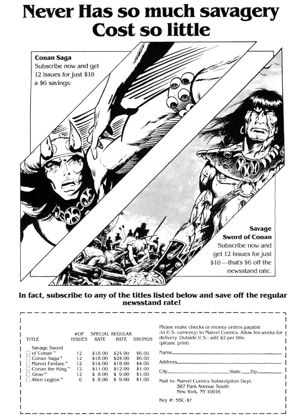 Read online The Savage Sword Of Conan comic -  Issue #164 - 62