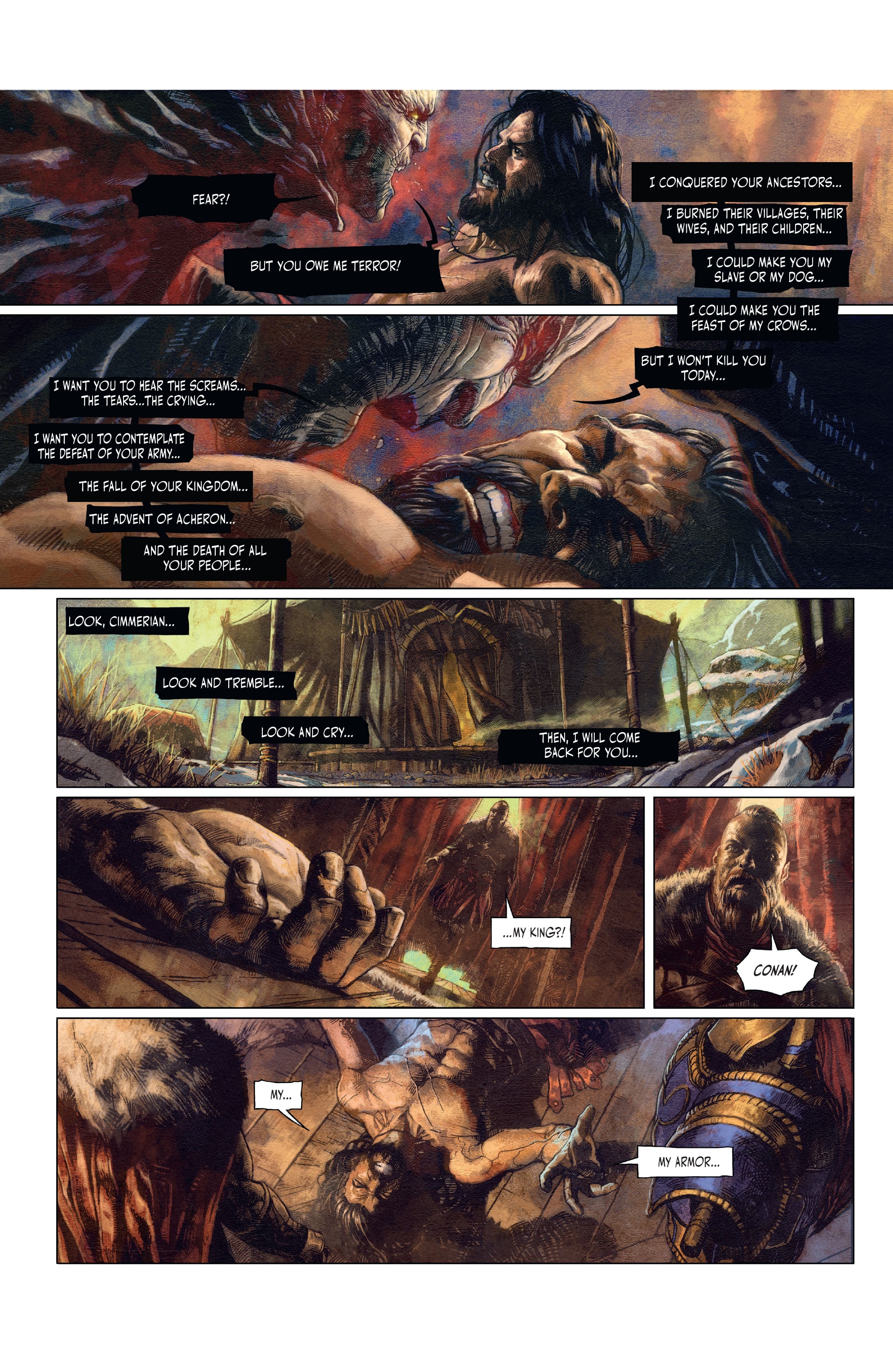 Read online The Cimmerian: Hour of the Dragon comic -  Issue #1 - 11
