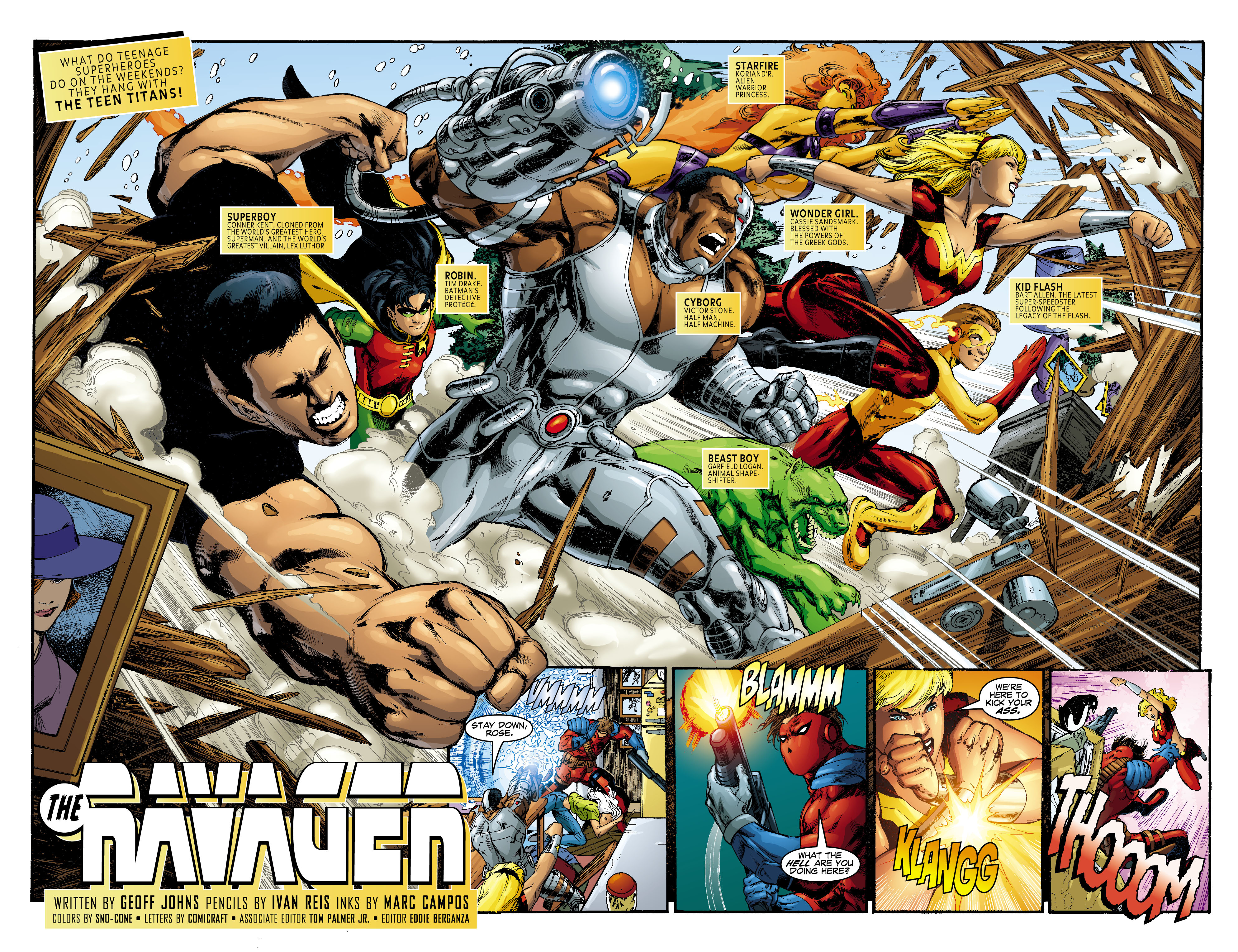 Teen Titans 2003 Comics. Superboy Titans. Starfire and Superboy.