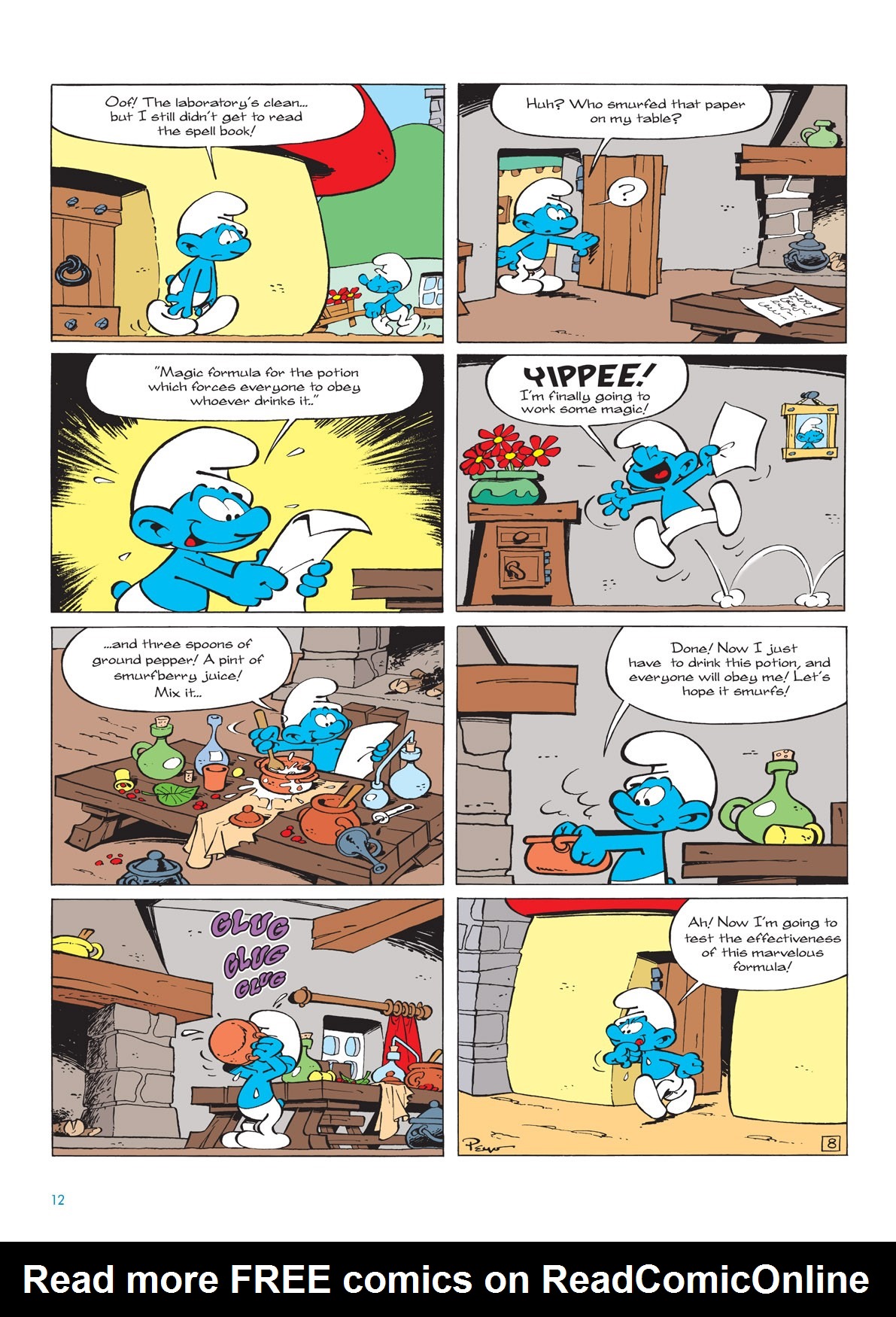 Read online The Smurfs comic -  Issue #8 - 12