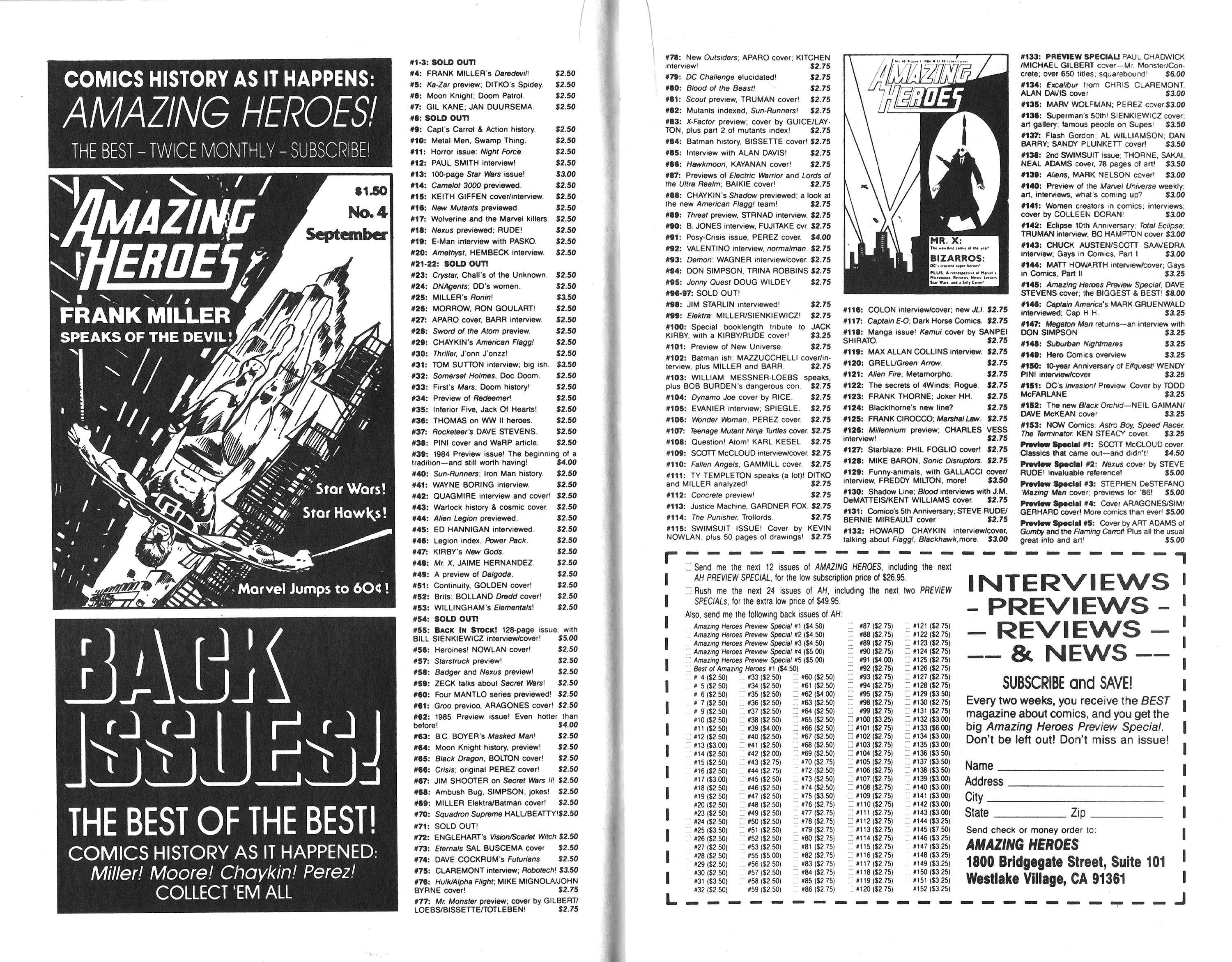 Read online Amazing Heroes comic -  Issue #150 - 11