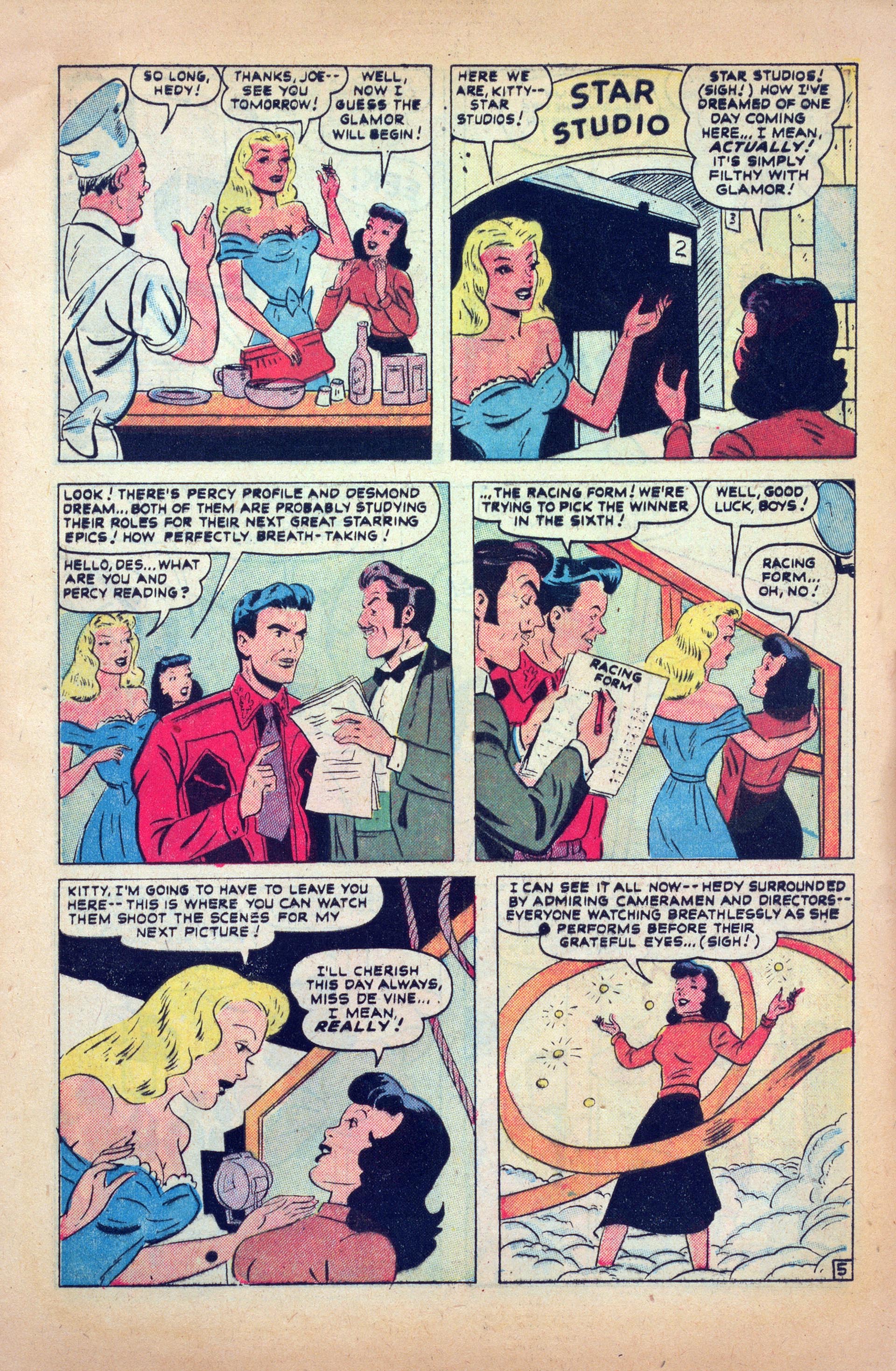 Read online Hedy Of Hollywood Comics comic -  Issue #38 - 7