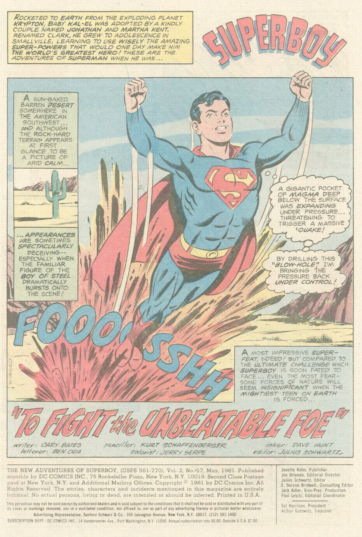 The New Adventures of Superboy 17 Page 1